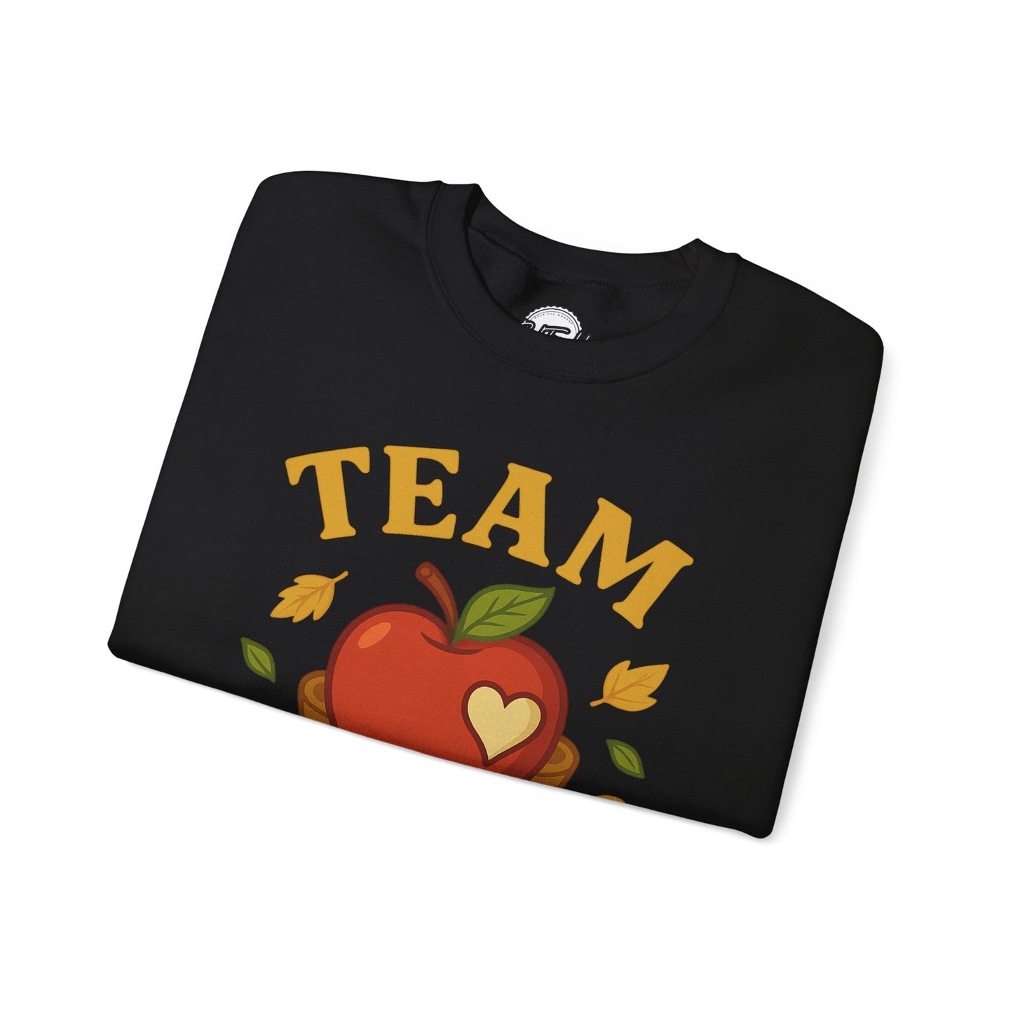 Team Apple Sweatshirt, Cozy Fall Fashion, Perfect for Apple Picking, Cute Gift for Teachers, Unisex Crewneck, Autumn Vibes, Fall Apparel