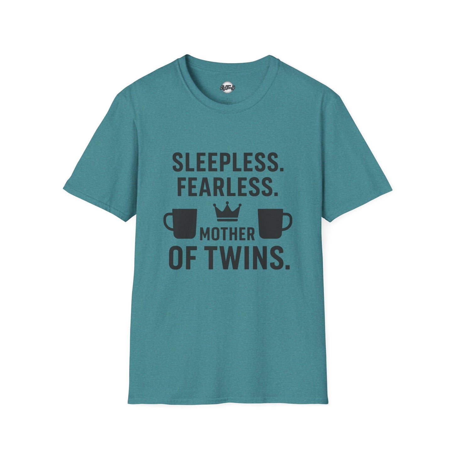 Sleepless Fearless Mother of Twins Unisex Softstyle T-Shirt