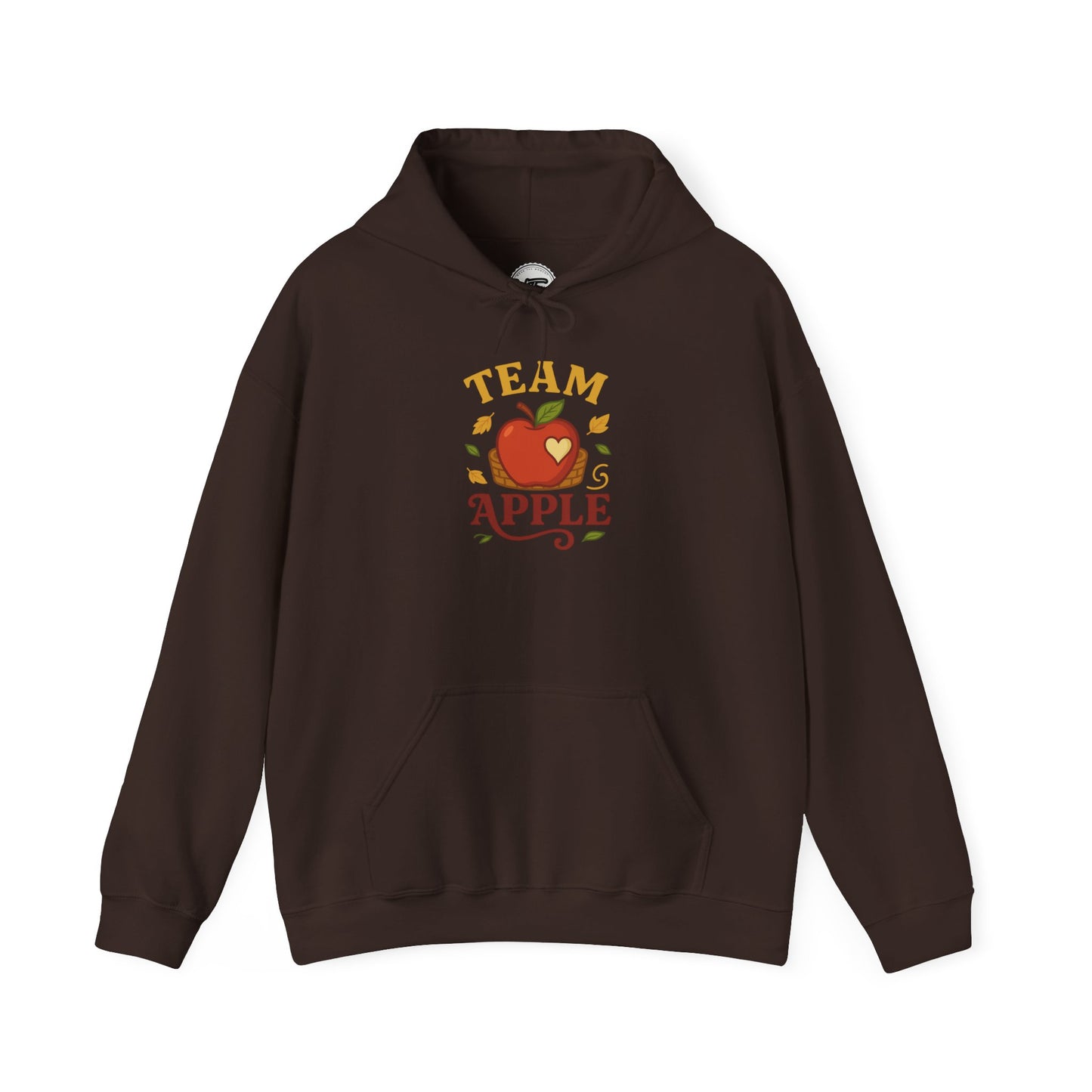 Team Apple Hoodie, Cozy Unisex Hooded Sweatshirt, Fall Fashion Sweatshirt, Perfect Gift for Teachers, Fruit Lover's Apparel