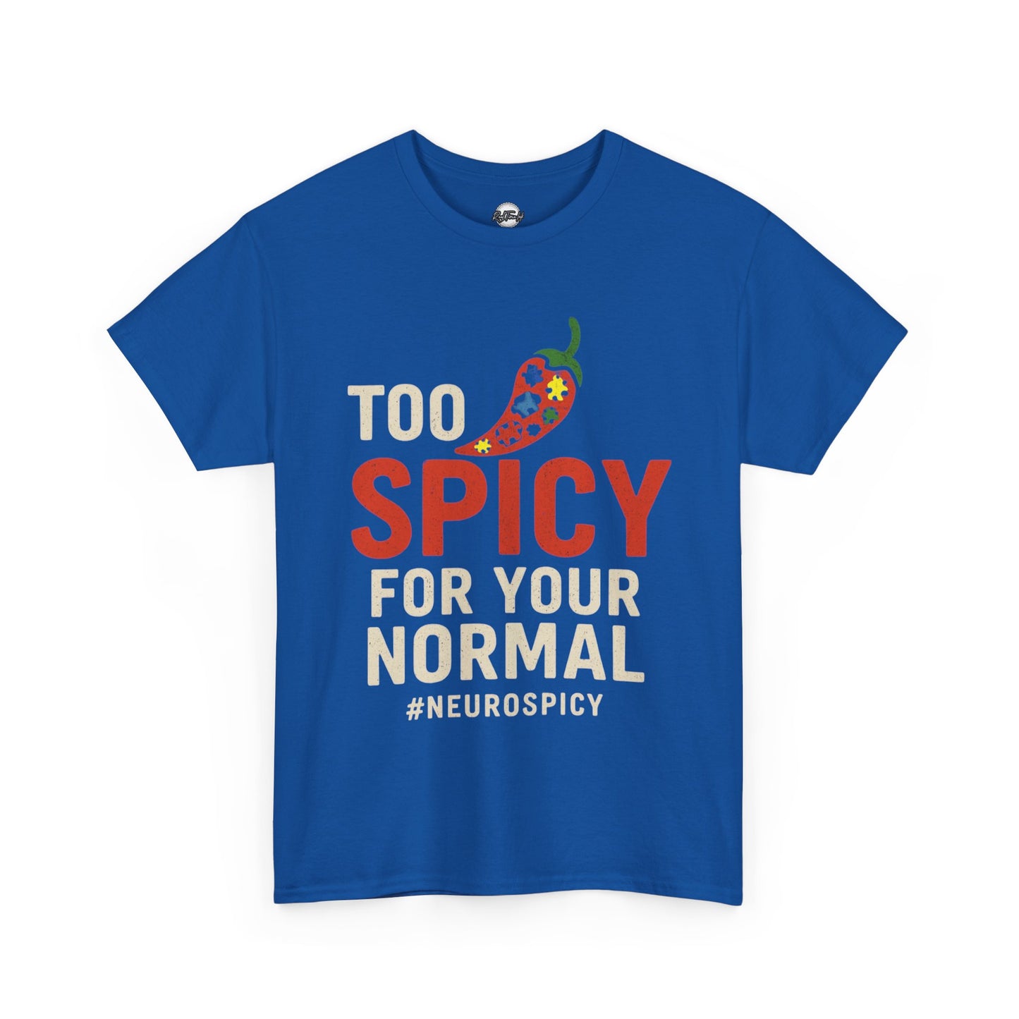 Too Spicy Unisex Heavy Cotton Tee - Perfect for Neurospicy Awareness