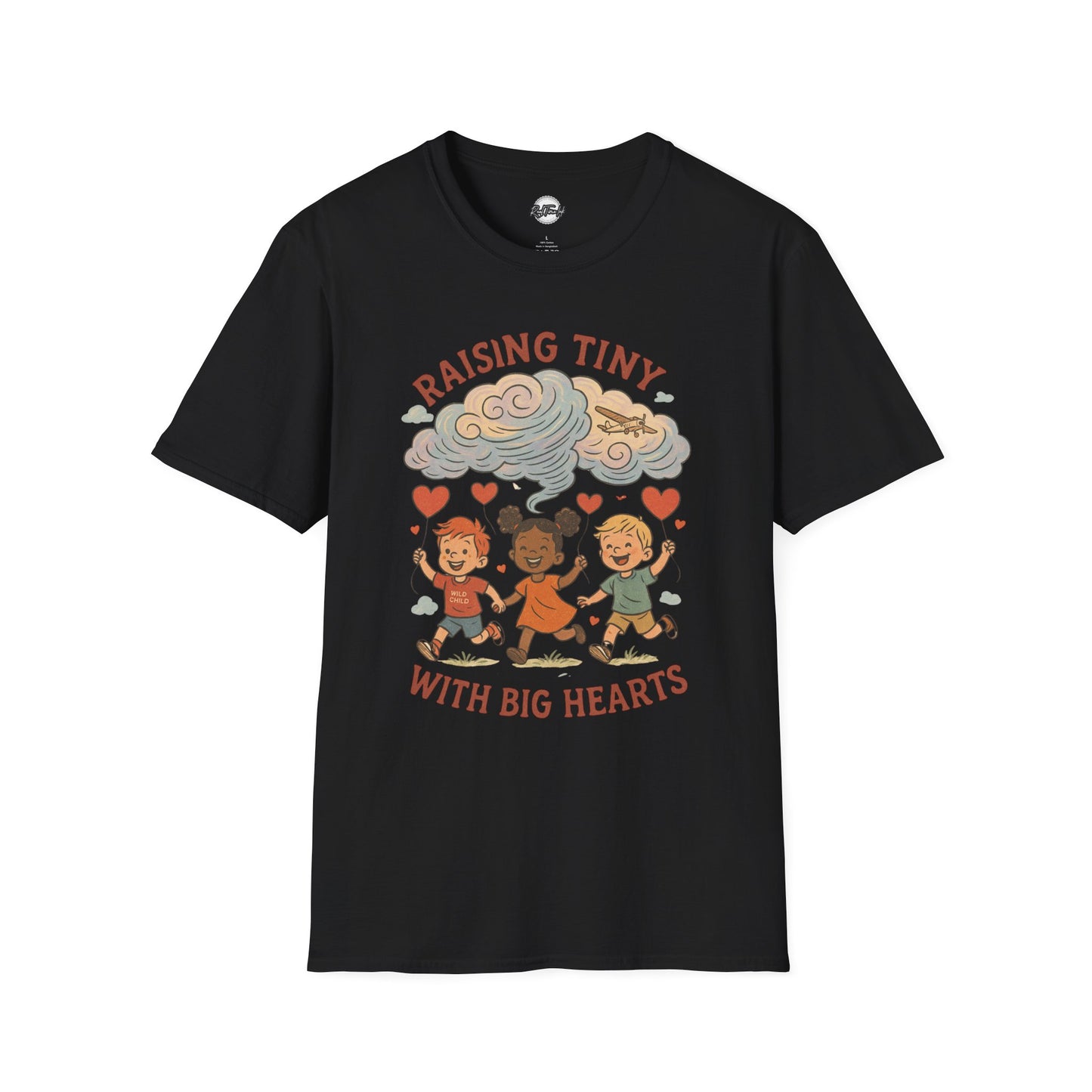 Raising Tiny Hearts Unisex T-Shirt | Cute Family Vibe Tee