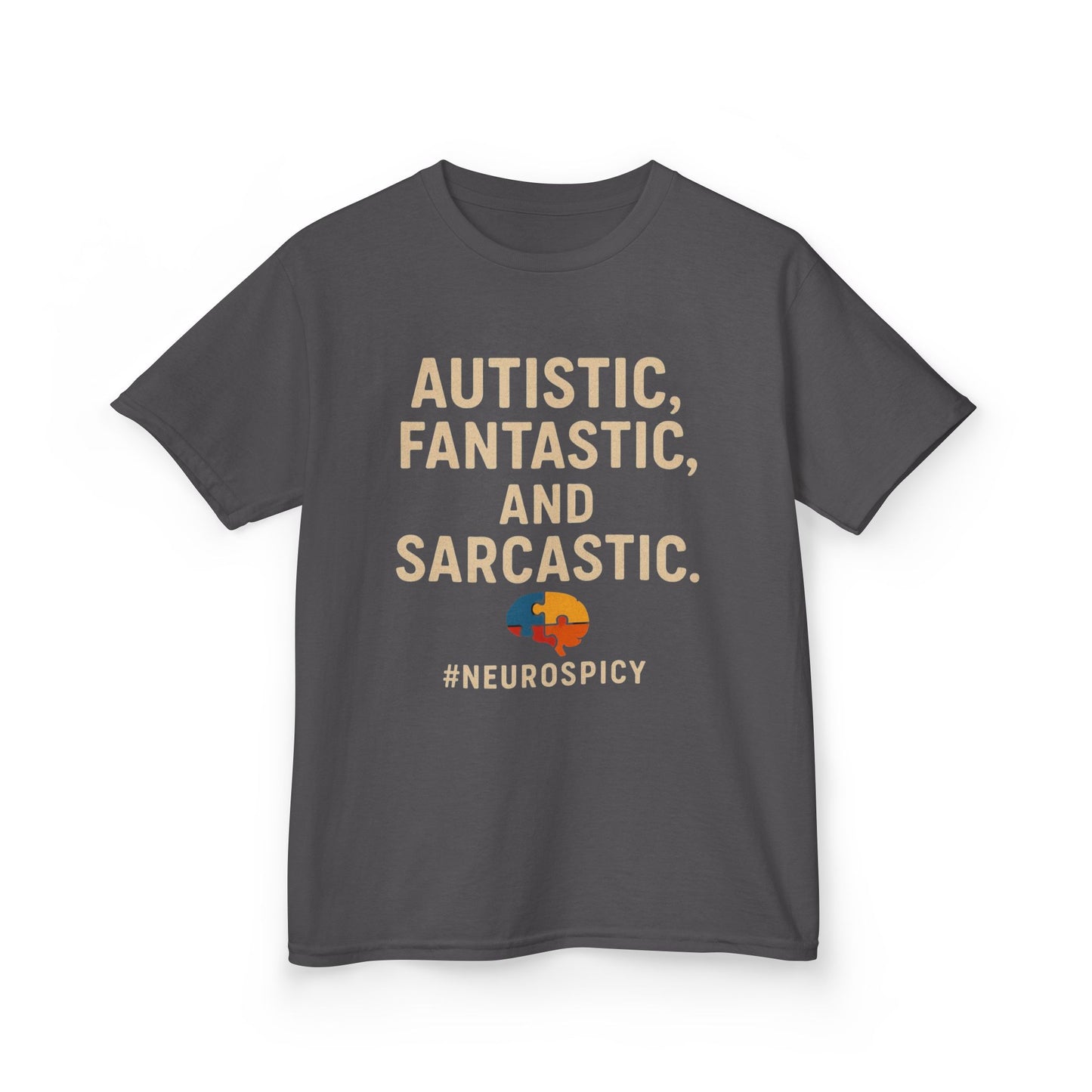 Kids Tee - Autistic, Fantastic, and Sarcastic Design
