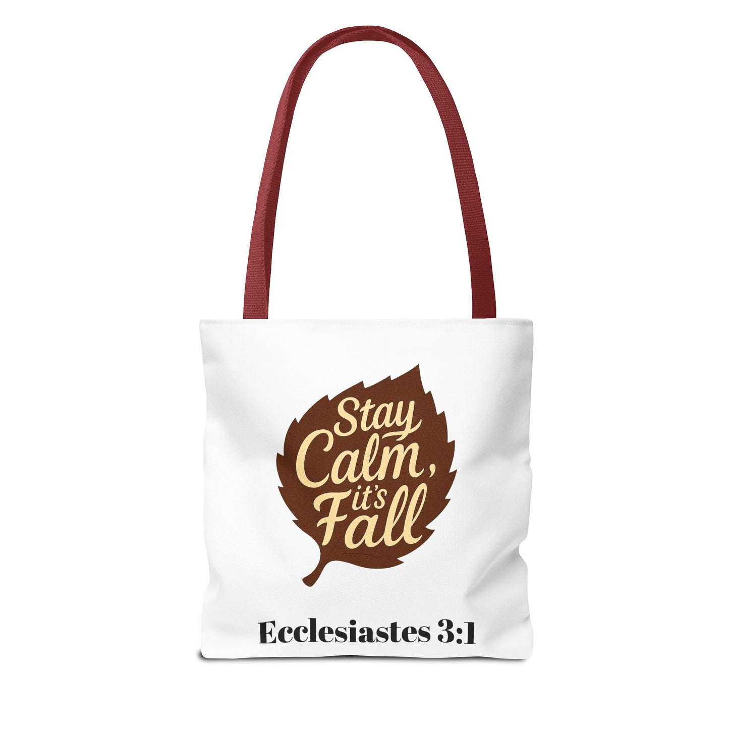 Fall Tote Bag, Autumn Style, Inspirational Quote, Eco-Friendly, Seasonal Gift, Church Bag, Personalized Tote
