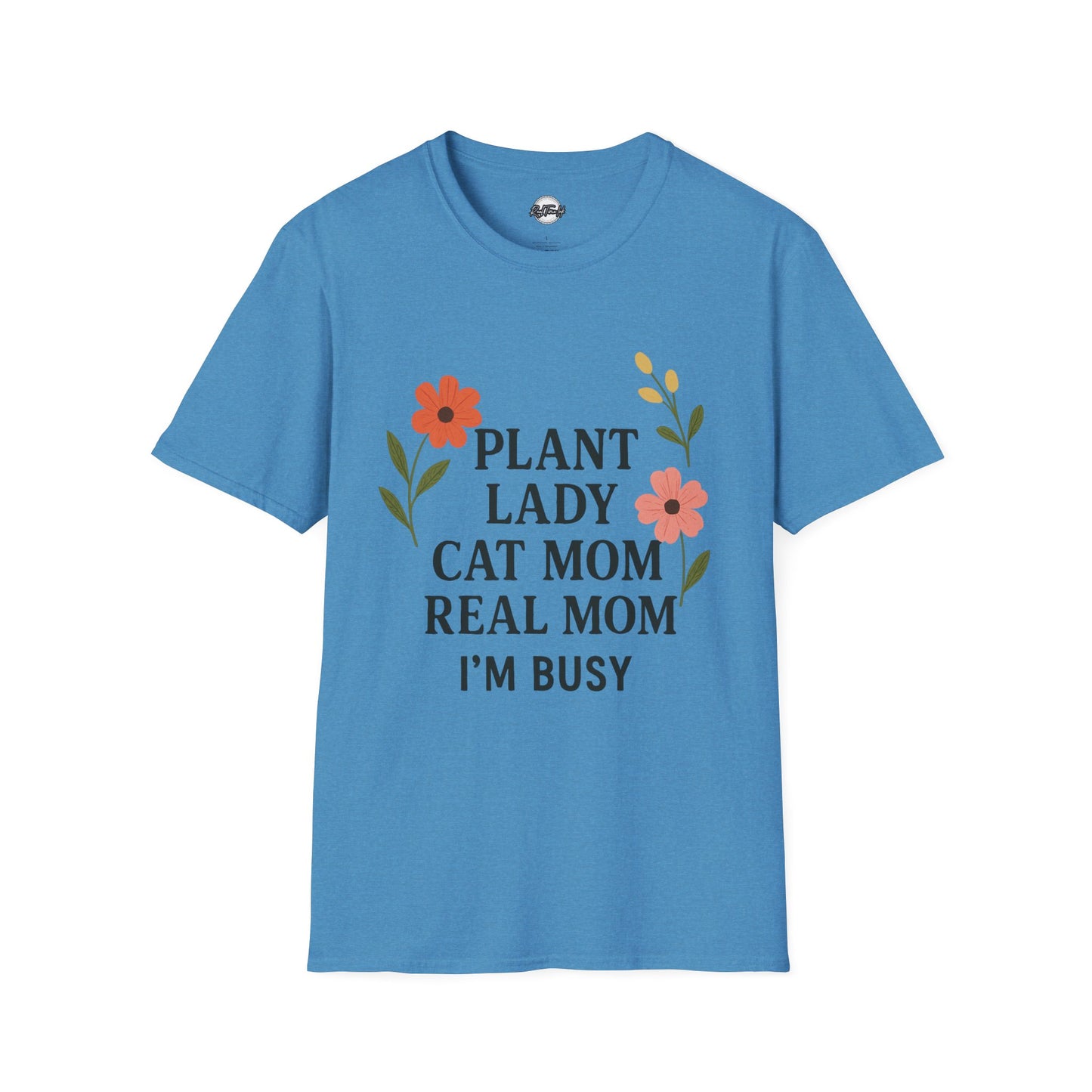 Busy Plant Lady Unisex T-Shirt – Perfect Gift for Cat Moms