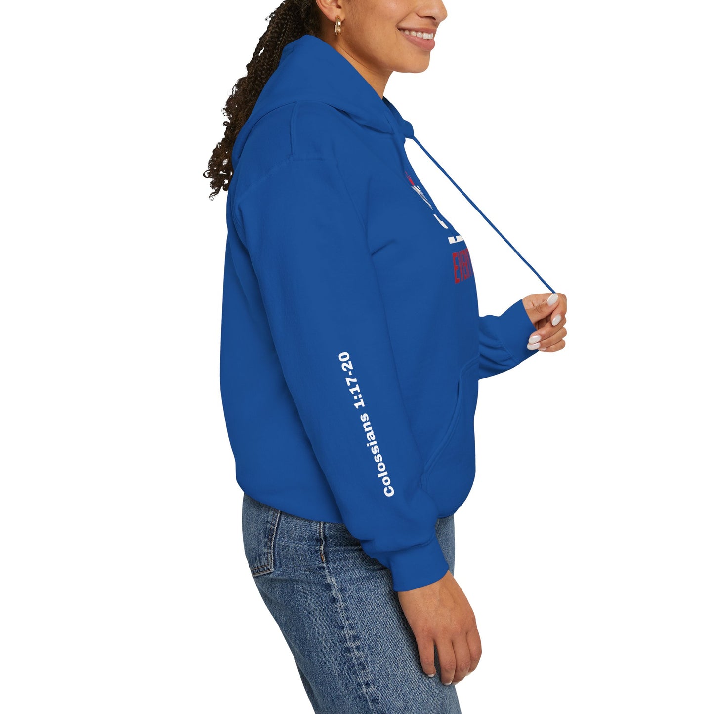 Religious Hoodie - Jesus Over Everything Design