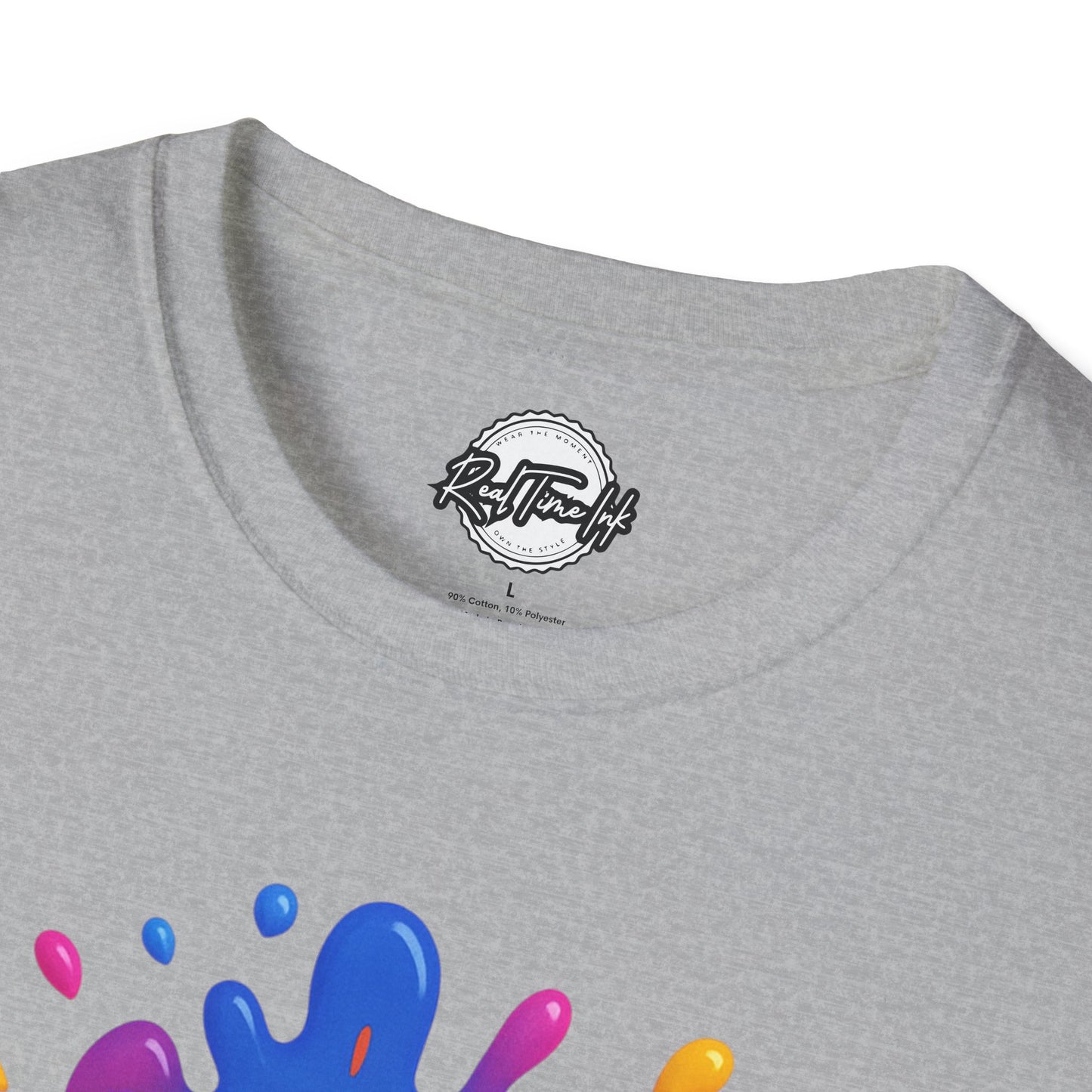 Colorful Art Vibes Unisex T-Shirt, Artistic Tee, Trendy Graphic Shirt, Creative Apparel, Gift for Artists, Summer Fashion