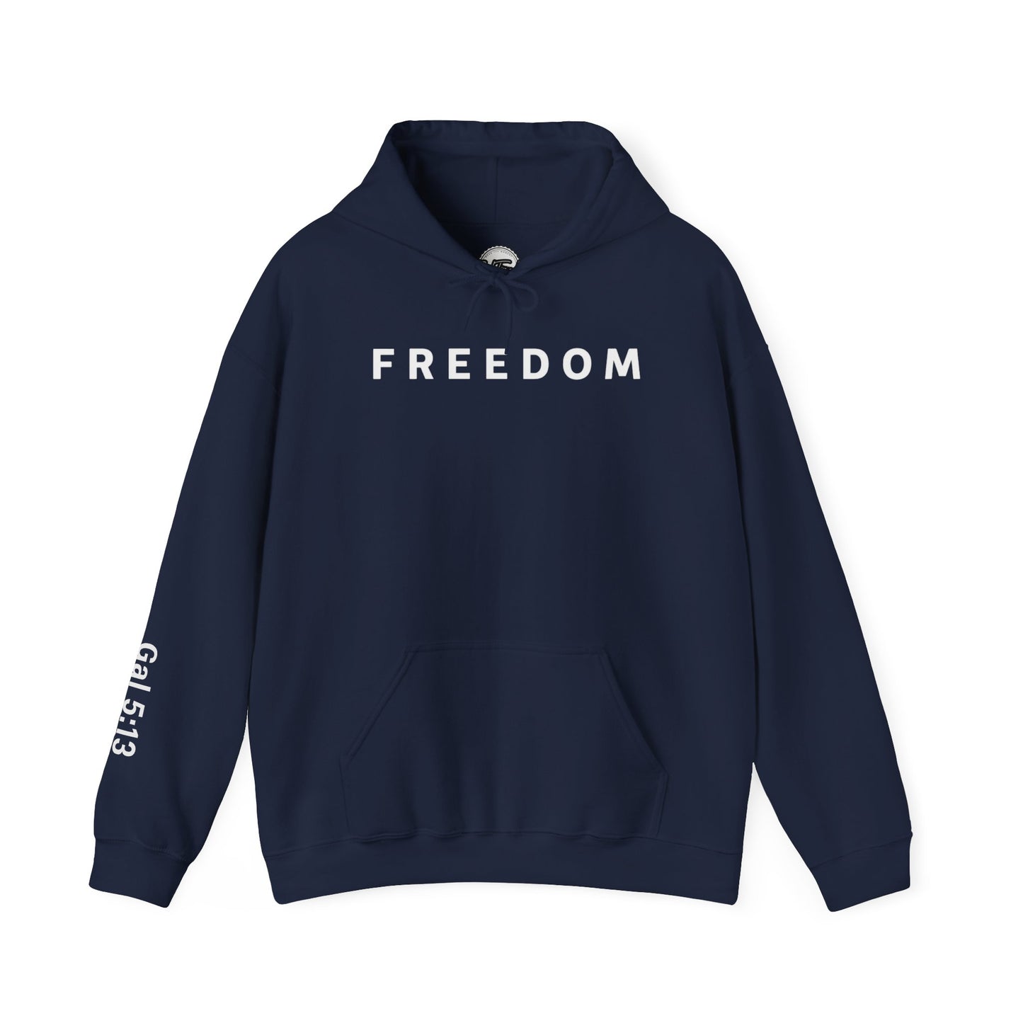 Freedom Hooded Sweatshirt, Cozy Sweatshirt, Religious Apparel, Inspirational Gift, Casual Outfit, Unisex Hoodie