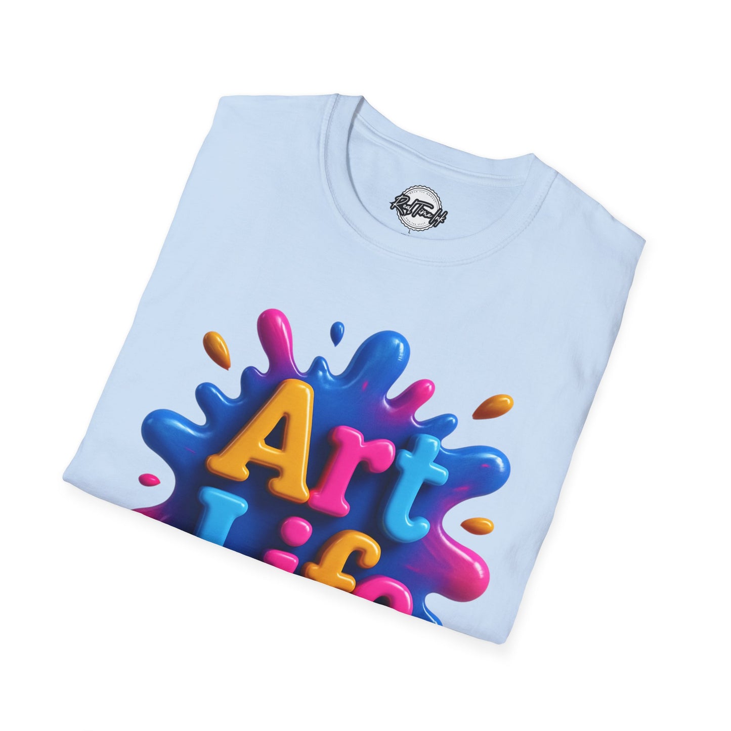 Art Life Unisex Softstyle T-Shirt | Creative Gift for Artists, Art Lovers, Birthday Present, Unique Apparel, Casual Wear