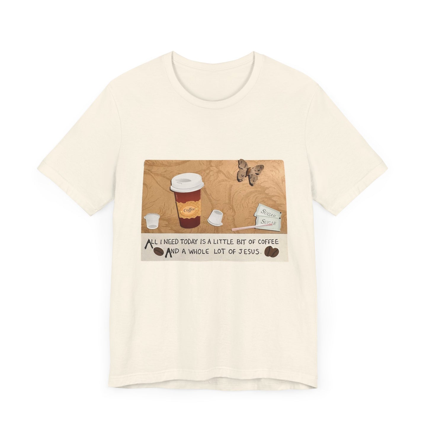 Coffee and Jesus Inspirational Tee | Unisex Jersey Short Sleeve T-Shirt