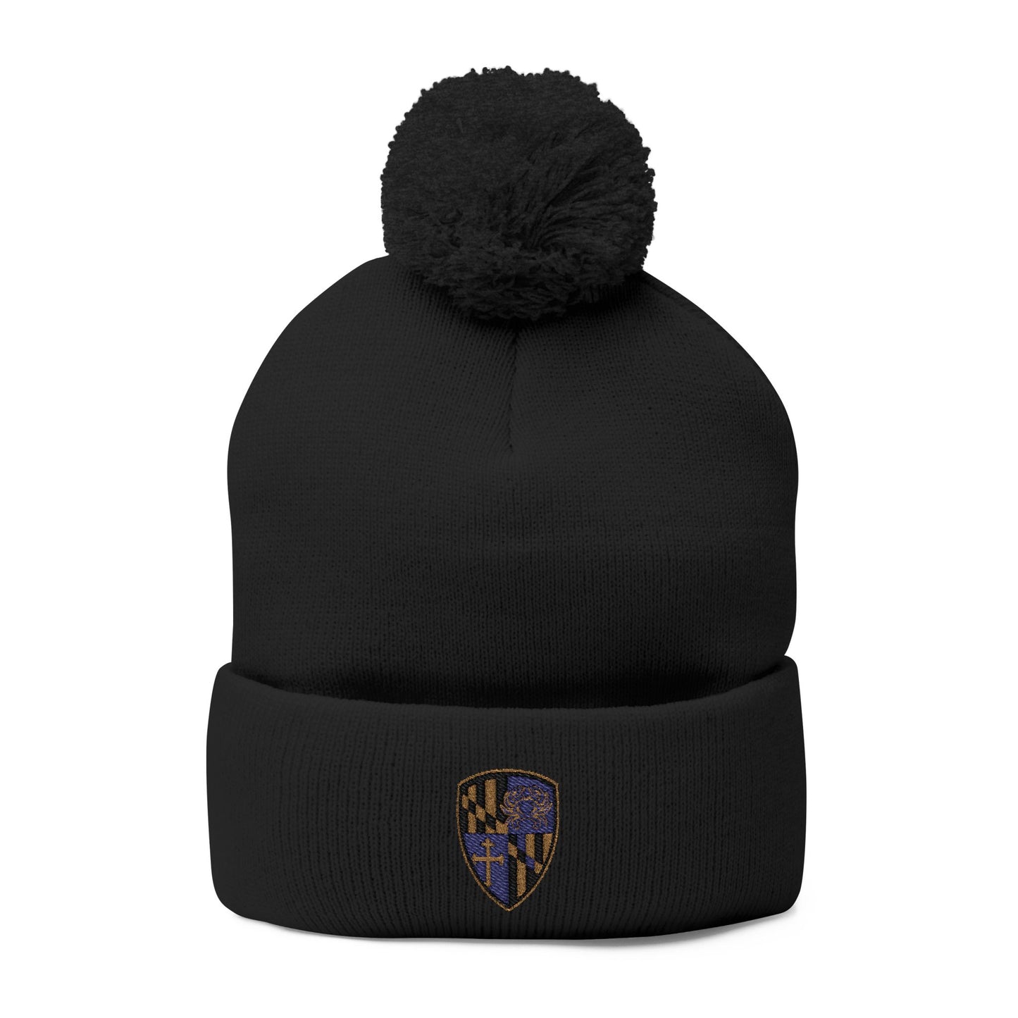 Knit Cap - Purple Blood Embroidery