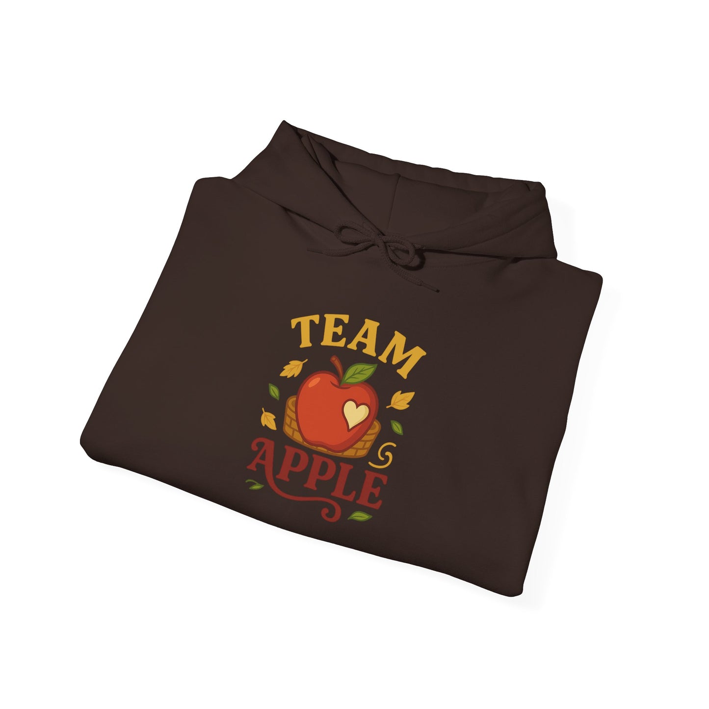 Team Apple Hoodie, Cozy Unisex Hooded Sweatshirt, Fall Fashion Sweatshirt, Perfect Gift for Teachers, Fruit Lover's Apparel