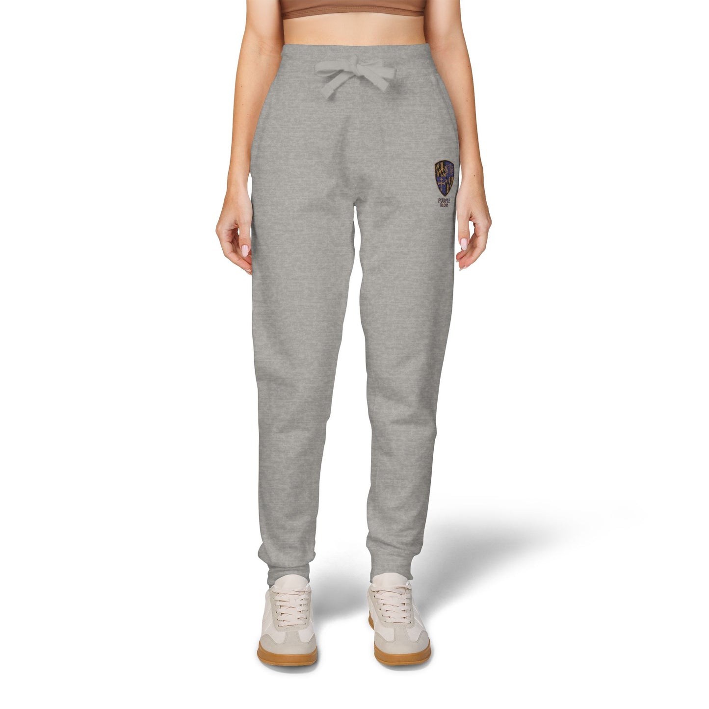 Embroidered Unisex Sweatpants - Purple Blood Design