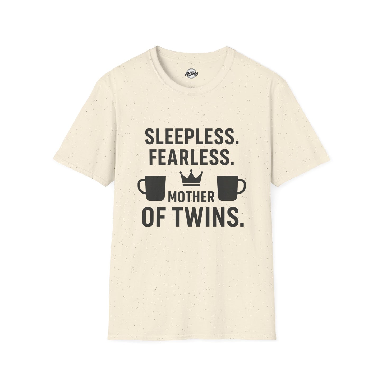 Sleepless Fearless Mother of Twins Unisex Softstyle T-Shirt