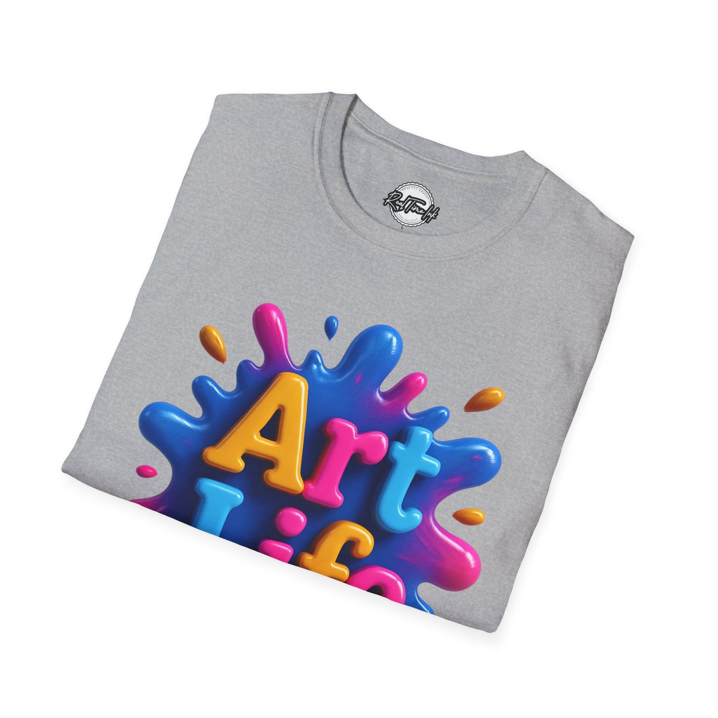 Art Life Unisex Softstyle T-Shirt | Creative Gift for Artists, Art Lovers, Birthday Present, Unique Apparel, Casual Wear