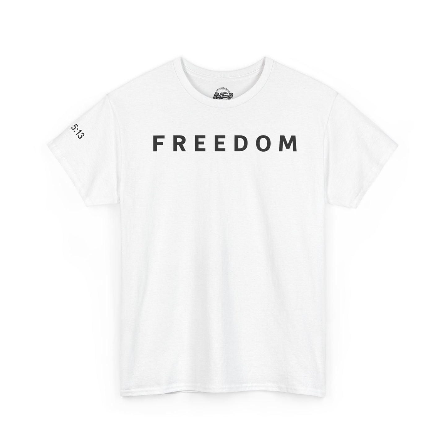 Freedom Gal 5:13 Unisex Heavy Cotton Tee, Casual Graphic T-Shirt, Comfortable Everyday Wear, Inspirational Gift, Freedom Clothing