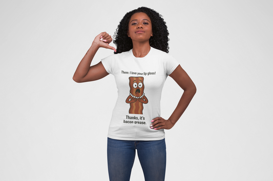 Funny Bacon Grease Unisex Heavy Cotton Tee - Perfect Gift for Food Lovers and Bacon Enthusiasts