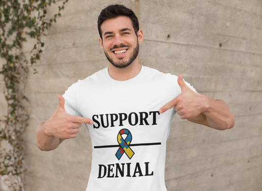 Support over Denial Autism Awareness Tee