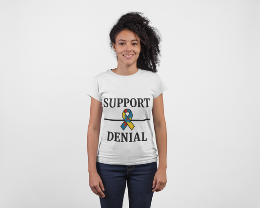 Support Over Denial Autism Awareness Women's Tee