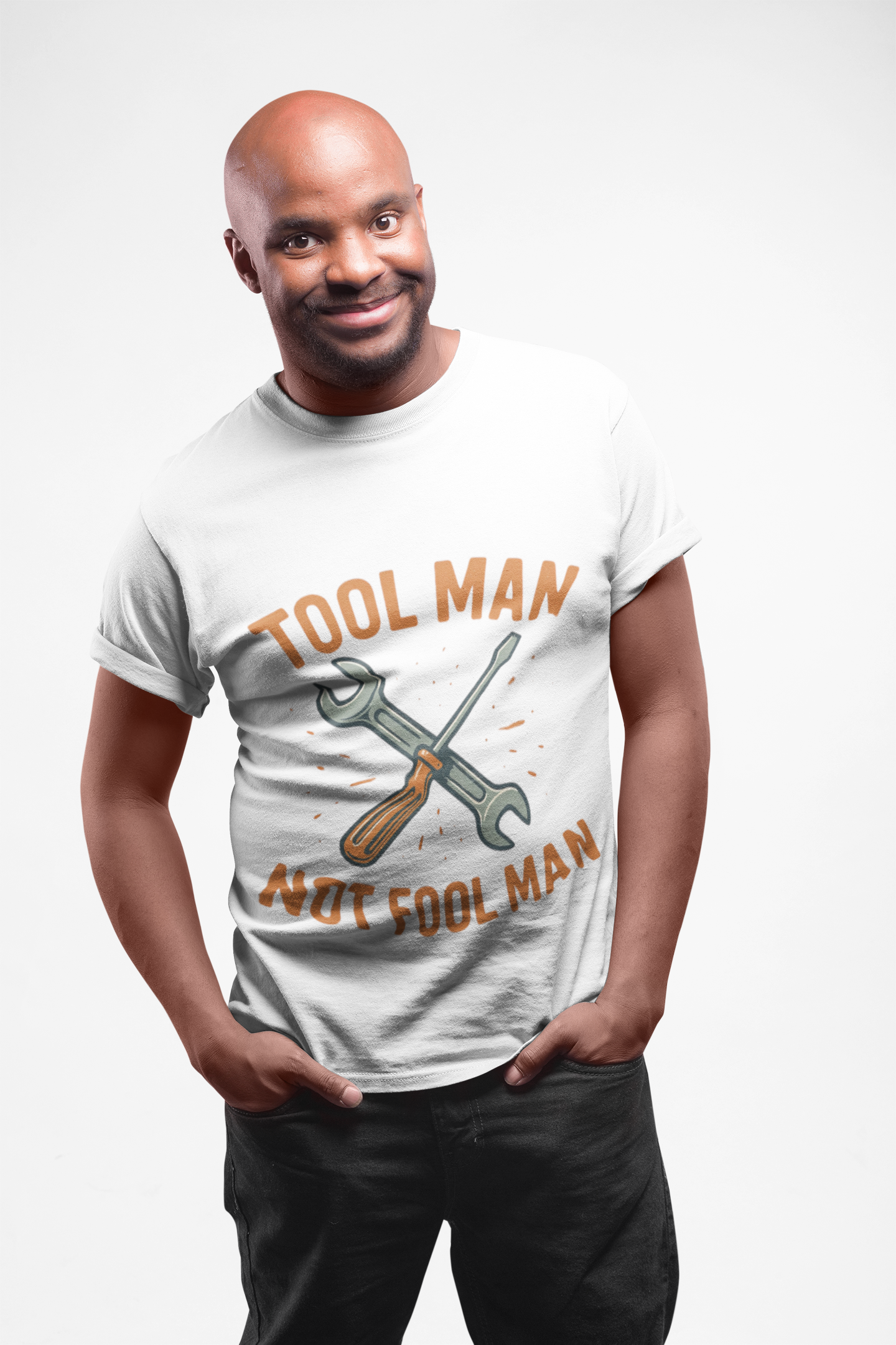 Funny Tool Man Unisex Heavy Cotton Tee