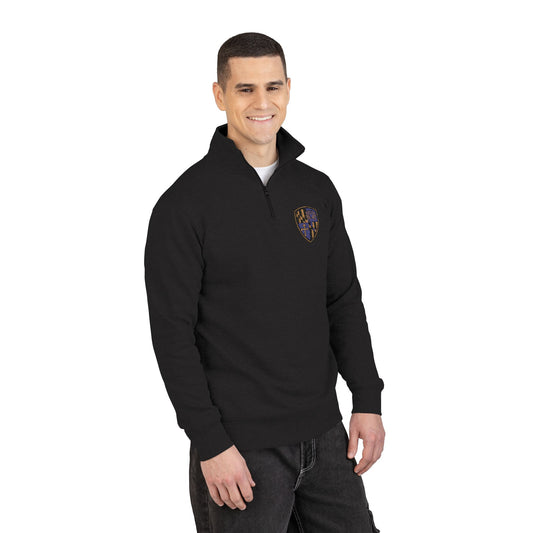 Purple Blood Embroidered Unisex Fleece Pullover, Cozy Sweatshirt, Perfect Gift for Fall, Casual Wear, Unique Statement Piece