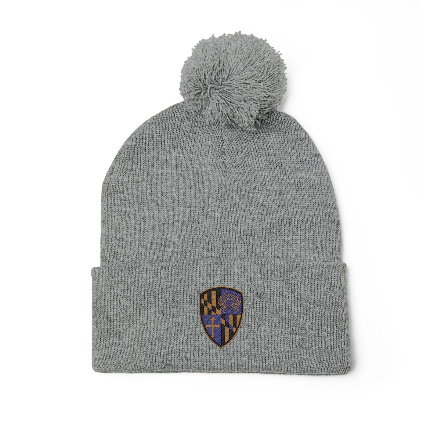 Knit Cap - Purple Blood Embroidery