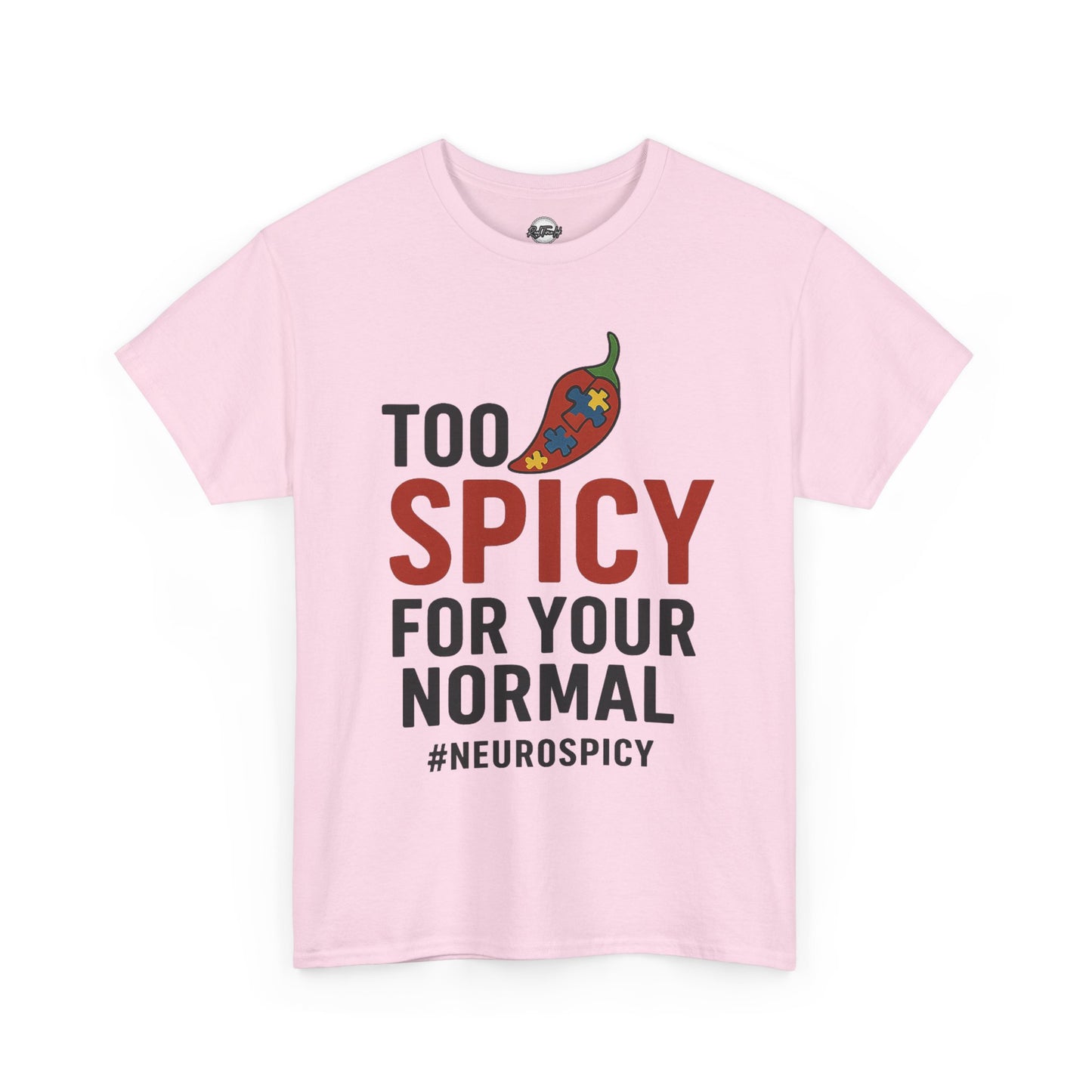 Too Spicy Unisex Heavy Cotton Tee - Perfect for Neurospicy Awareness