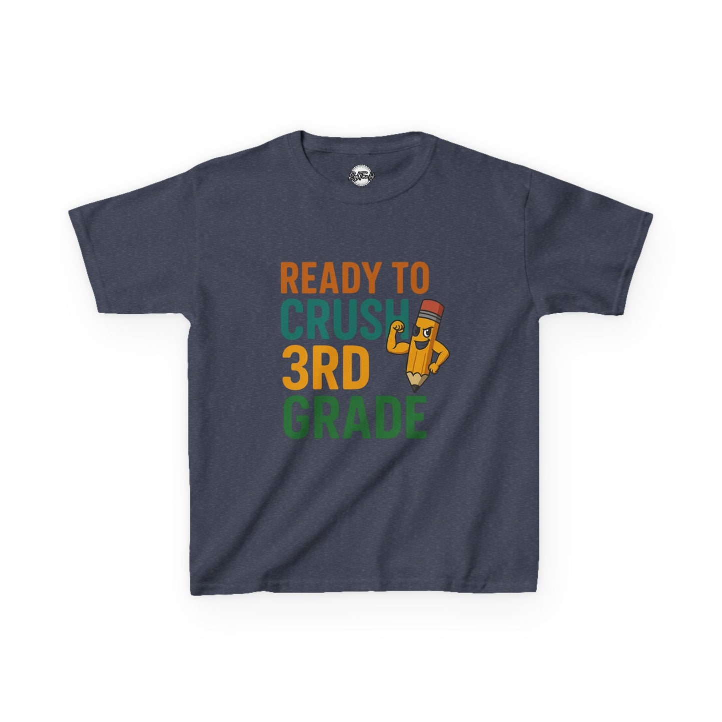Ready to Crush 3rd Grade Kids Tee, Fun Youth Shirt, Back to School Gift, Classroom Outfit, Inspirational Kids Apparel