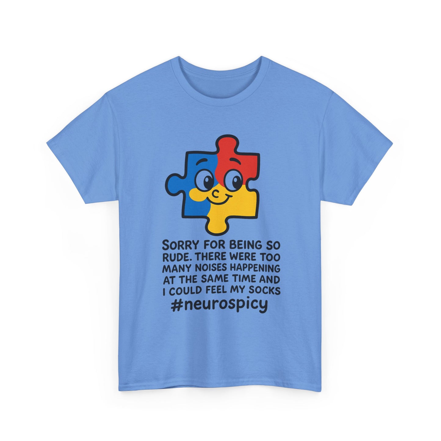 T-Shirt Neurospicy Unisex Heavy Cotton Tee - Unique Design for Spicy Neurology Lovers