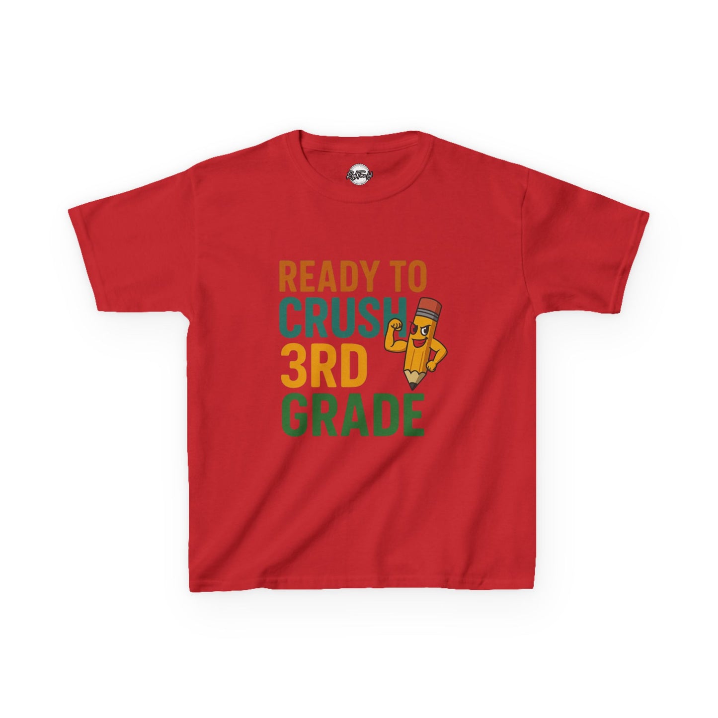 Ready to Crush 3rd Grade Kids Tee, Fun Youth Shirt, Back to School Gift, Classroom Outfit, Inspirational Kids Apparel
