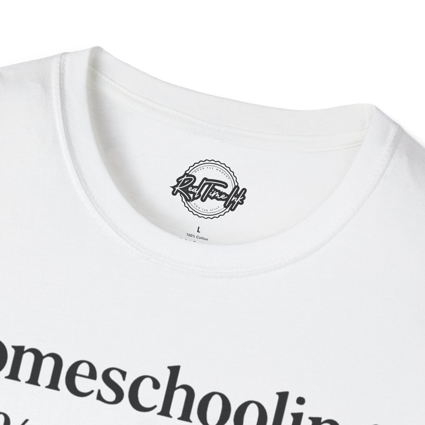 Homeschooling Grit T-Shirt - Unisex Softstyle Tee, Funny Parenting Gift, Education Shirt, Back-to-School, Family Life Apparel