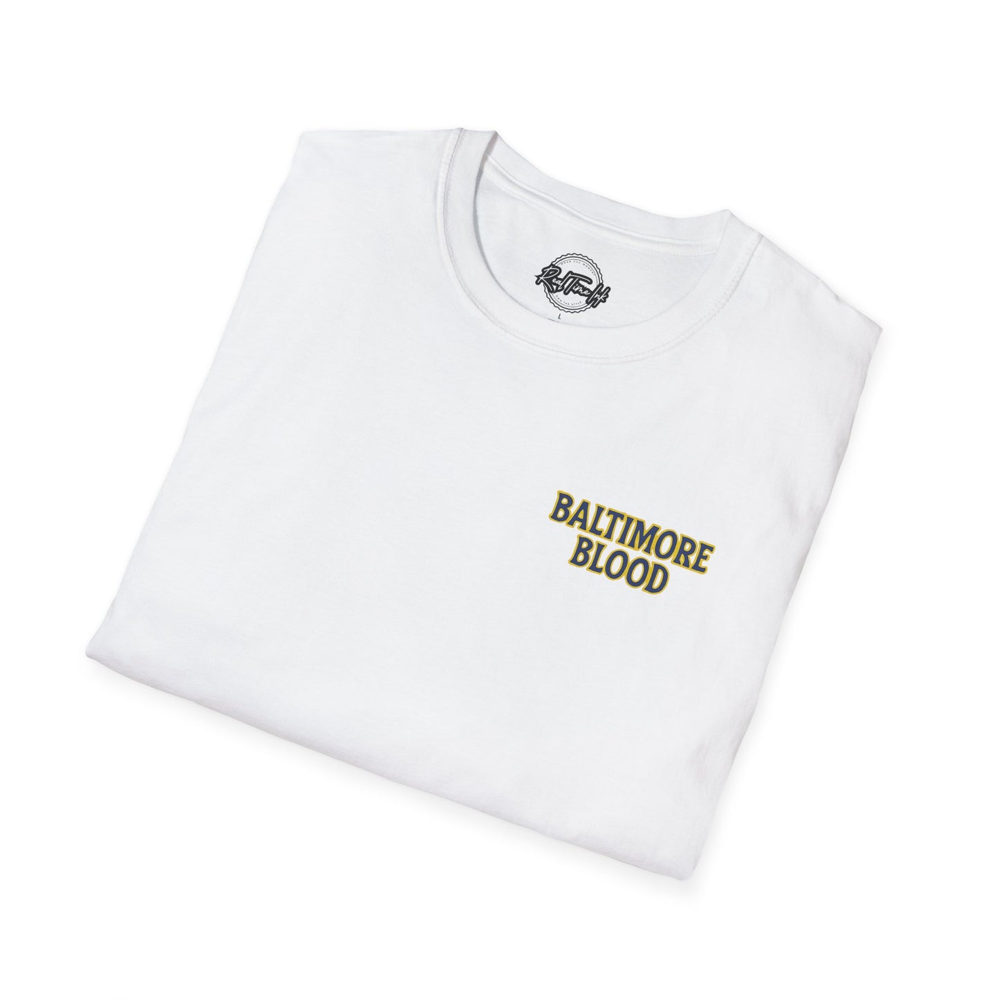 Baltimore Blood Unisex Softstyle T-Shirt, Casual Attire, Streetwear, Gift for Baltimore Fans, Sporty Style, Everyday Essential