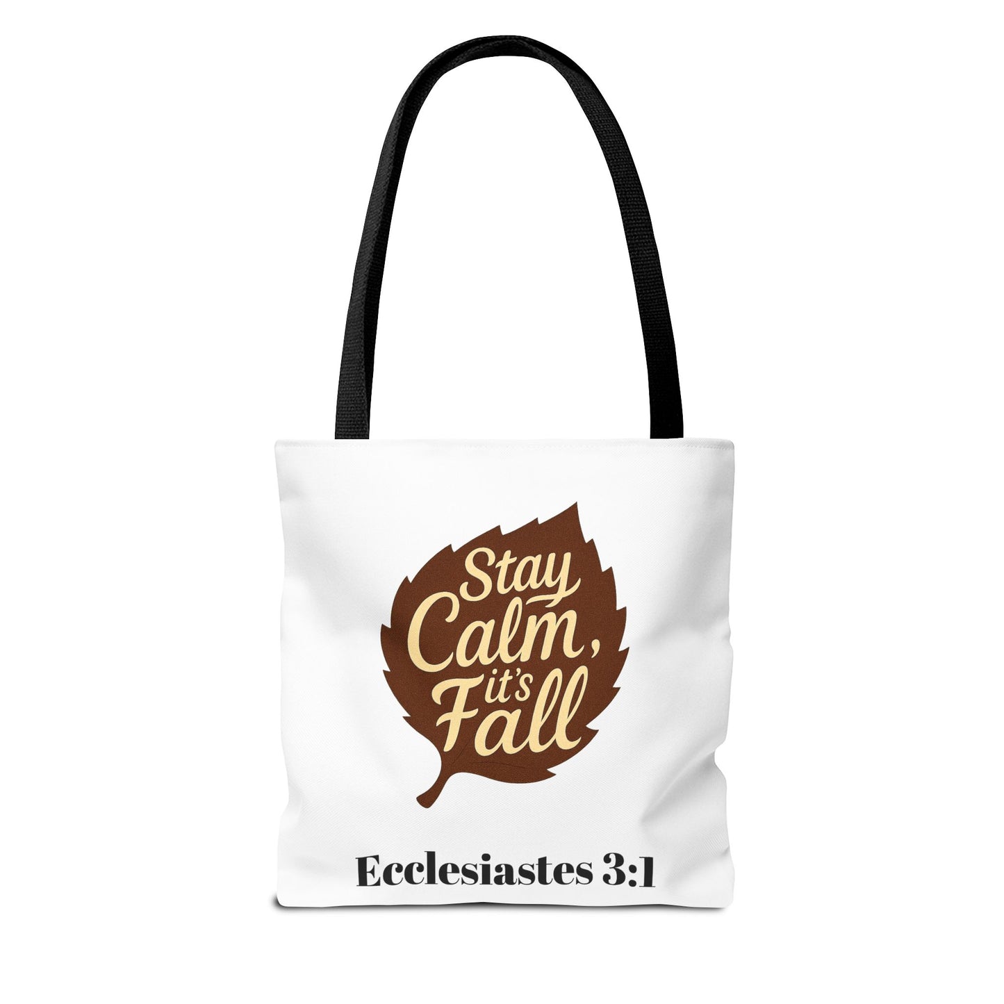 Fall Tote Bag, Autumn Style, Inspirational Quote, Eco-Friendly, Seasonal Gift, Church Bag, Personalized Tote