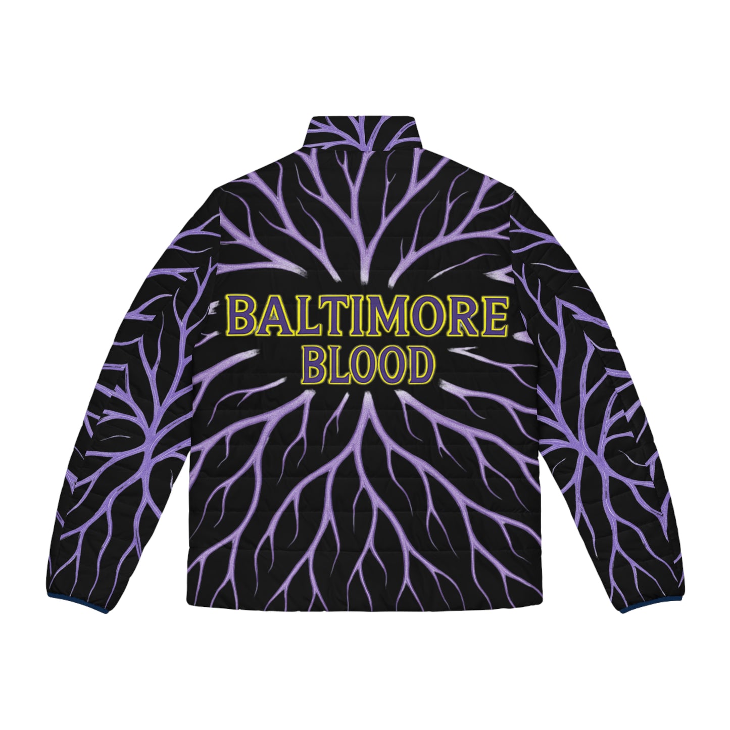 Baltimore Blood Men's Puffer Jacket | Cozy, Urban Style for Every Occasion | Perfect for Fall/Winter, Sports, and Casual Wear