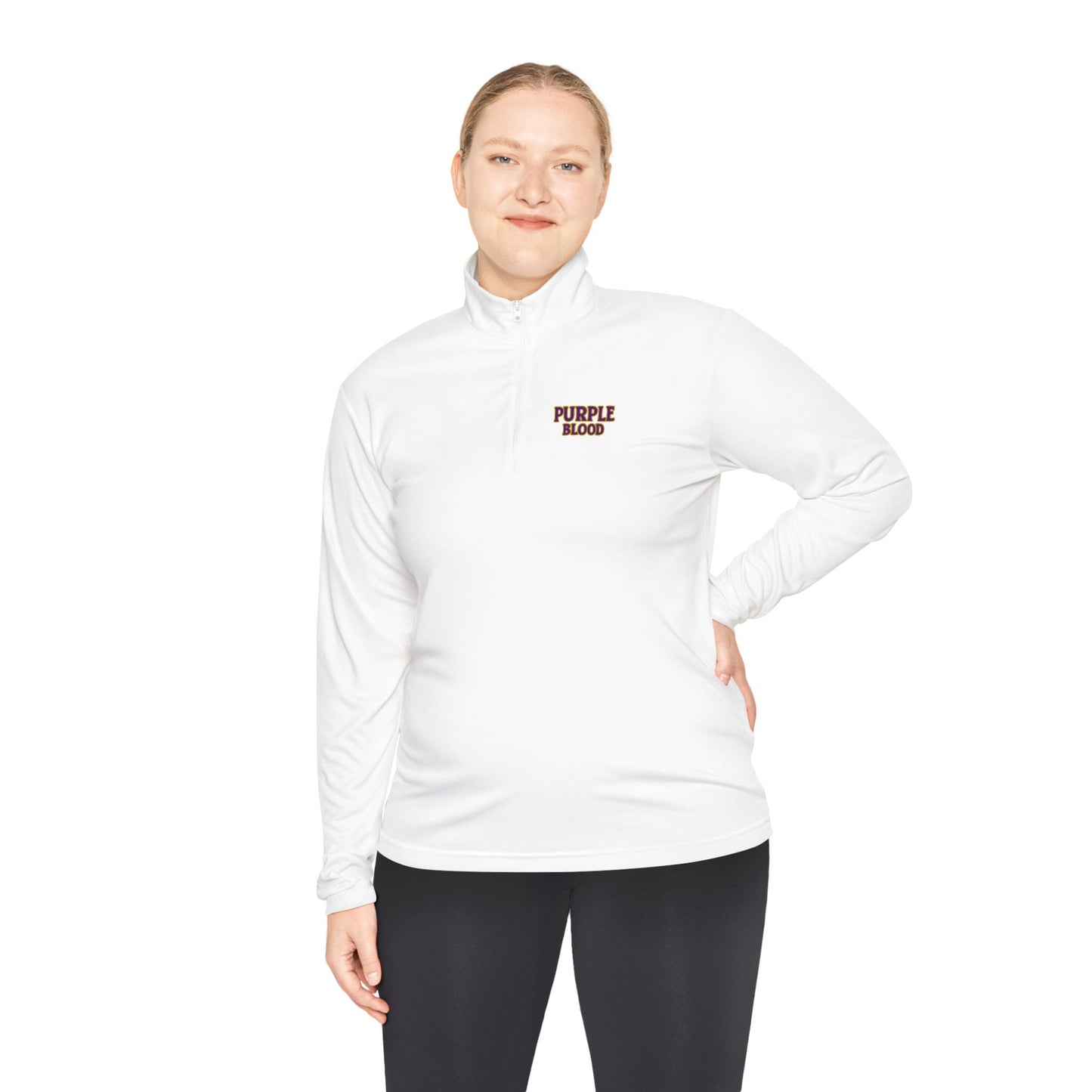 Quarter-Zip Pullover - Purple Blood Design