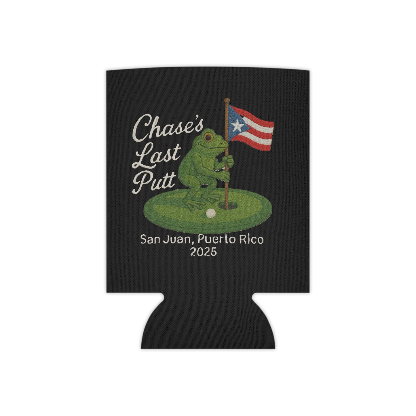 Personalized Can Cooler - Chase's Last Putt - Fun Golf Gift for Celebrations
