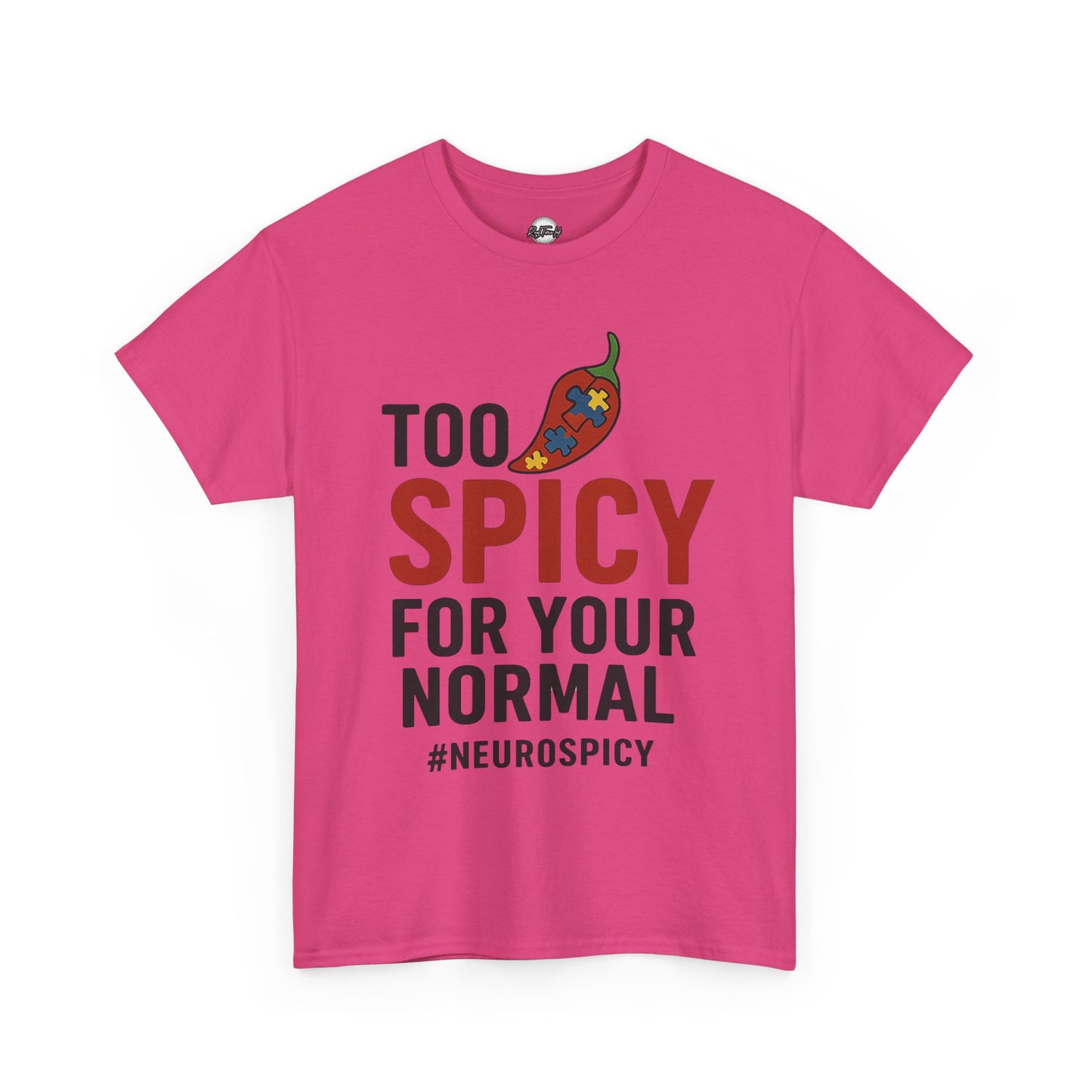 Too Spicy Unisex Heavy Cotton Tee - Perfect for Neurospicy Awareness