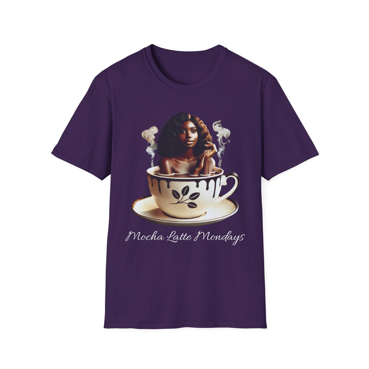 Women's Softstyle T-Shirt - Mocha Latte Mondays Stylish Coffee Lover Shirt
