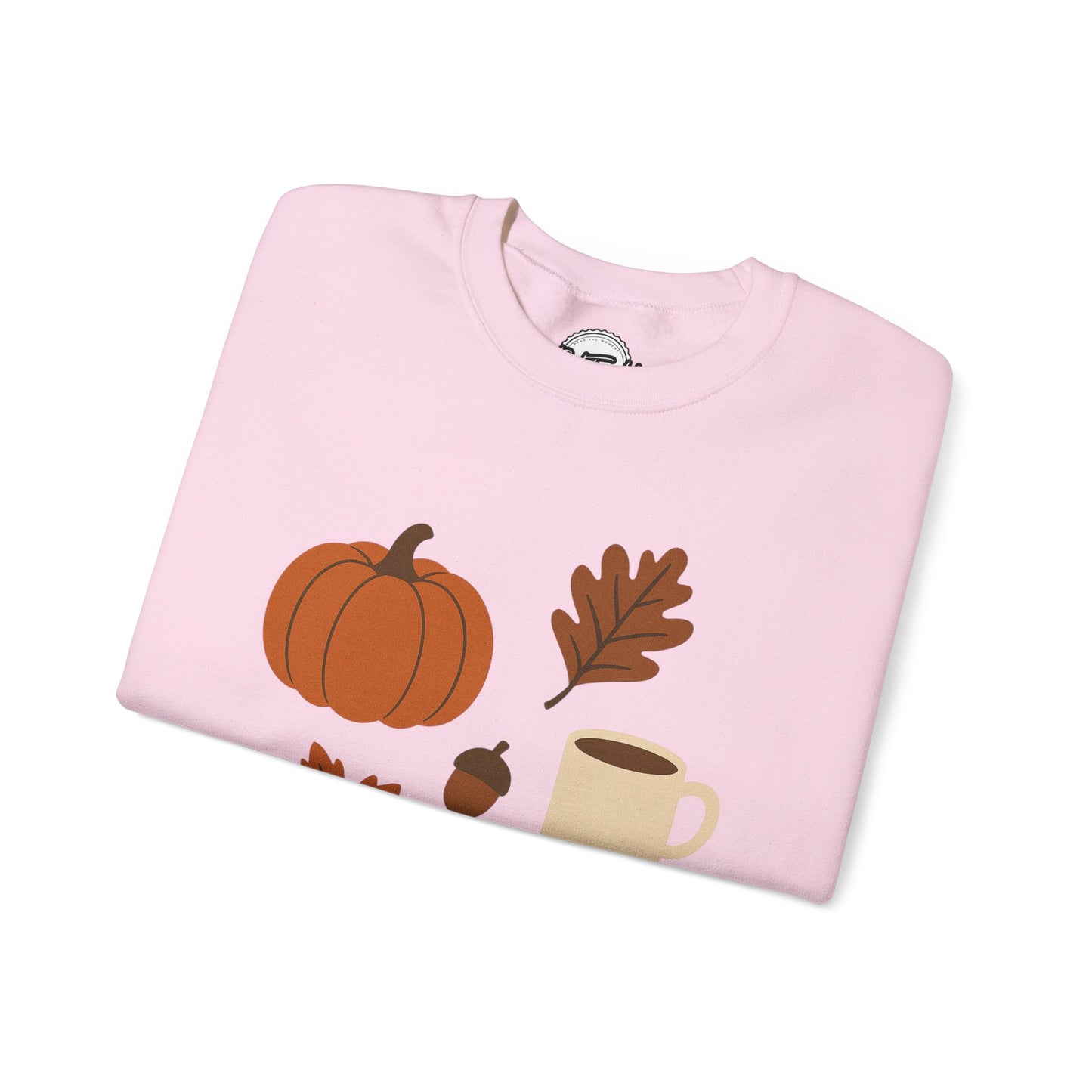 Cozy Autumn Crewneck Sweatshirt - Fall Colors, Pumpkin Design, Perfect for Thanksgiving, Gifts for Her, Casual Wear