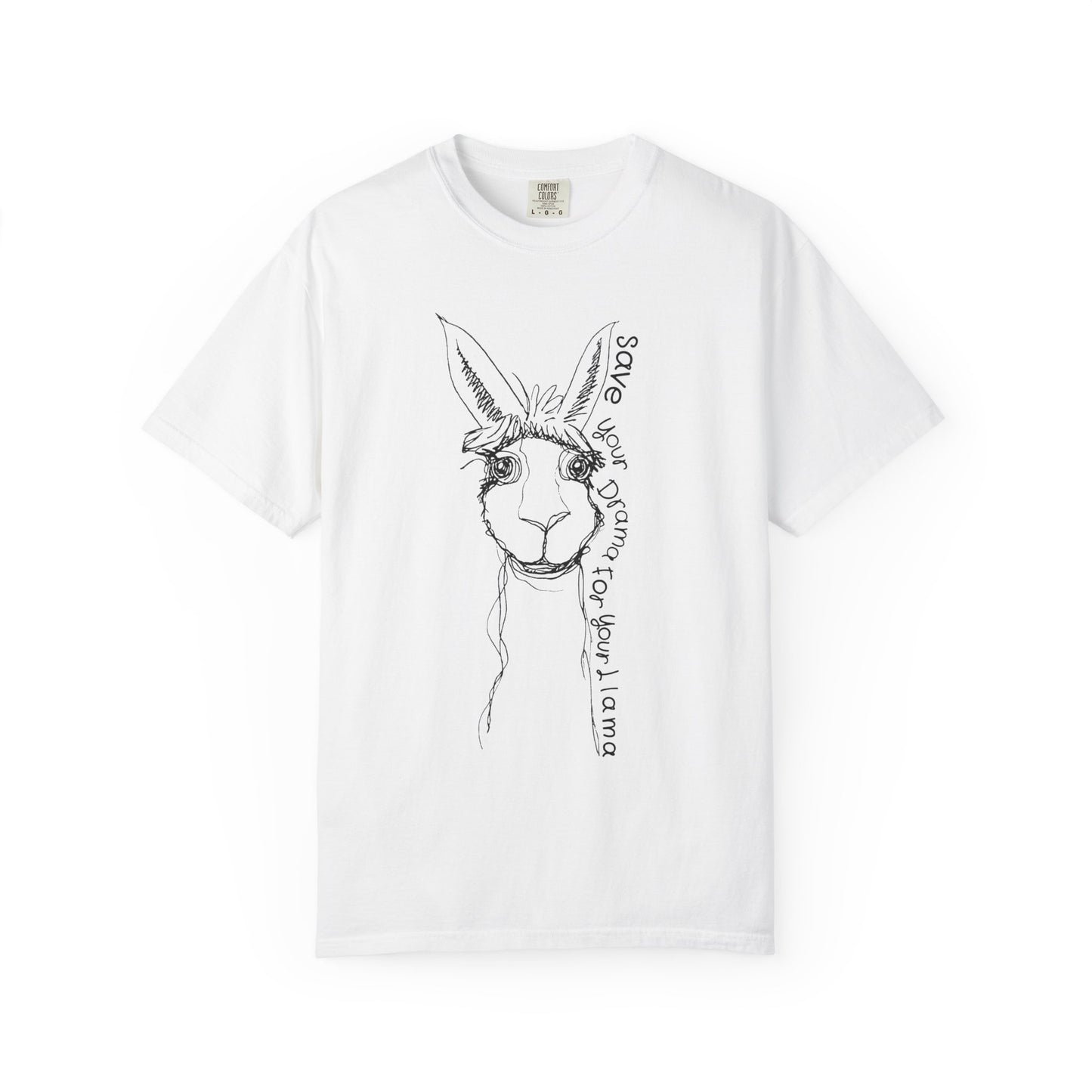 Llama Graphic T-shirt - Save Your Drama for Your Llama