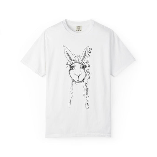 Llama Graphic T-shirt - Save Your Drama for Your Llama
