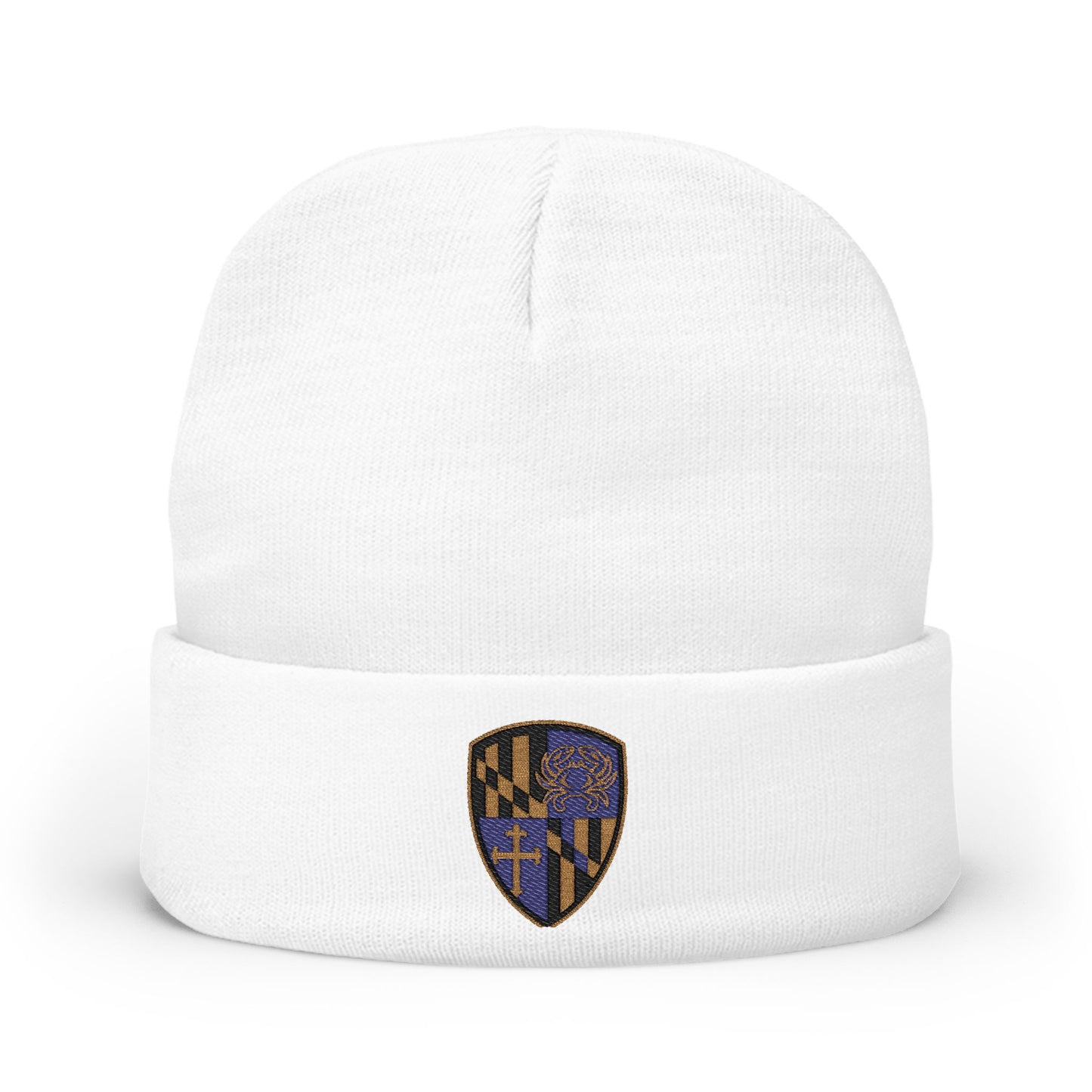 Beanie Hat Purple Blood Embroidery