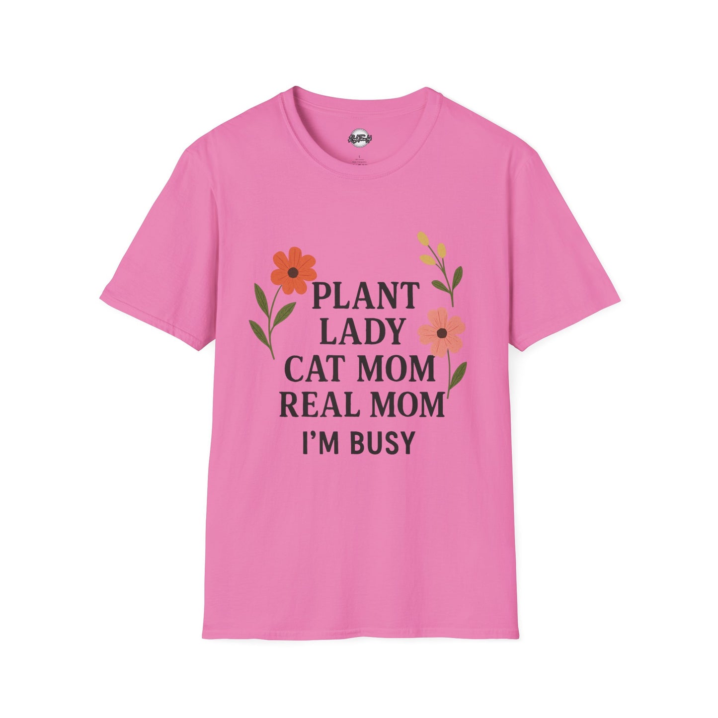 Busy Plant Lady Unisex T-Shirt – Perfect Gift for Cat Moms