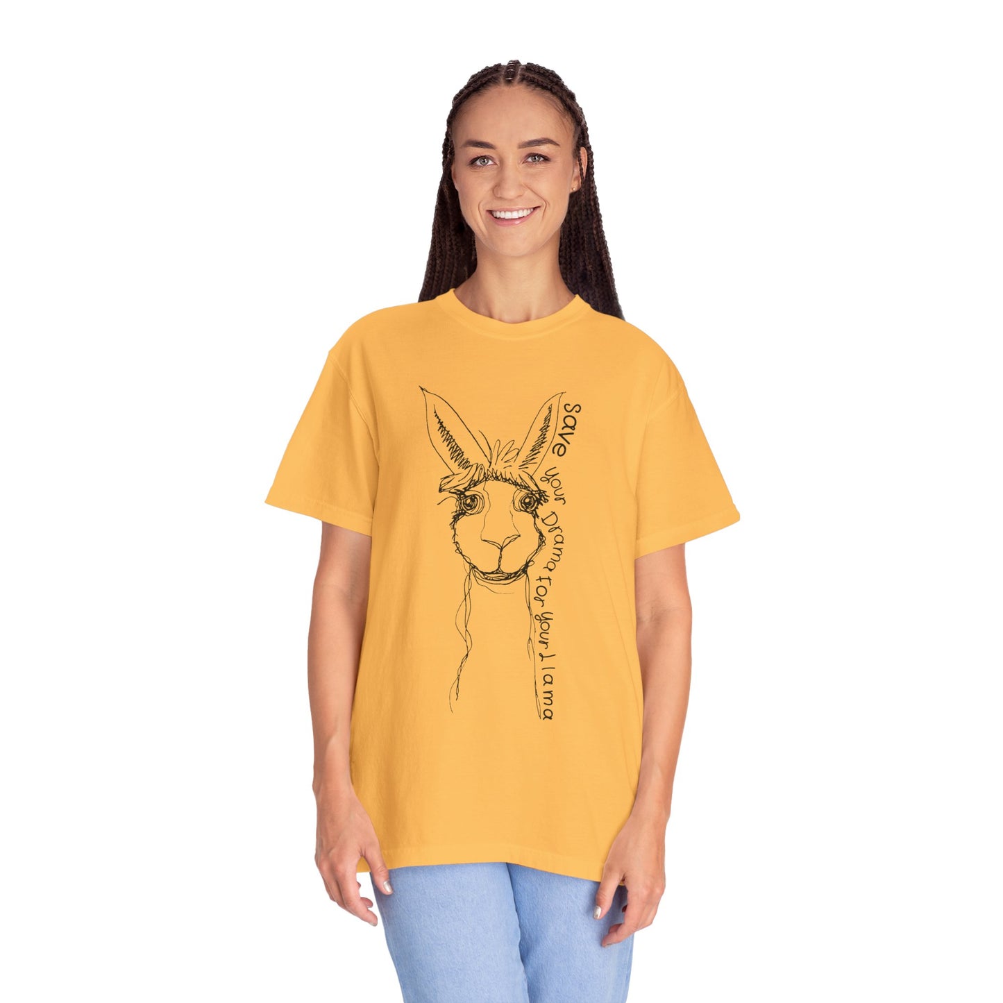 Llama Graphic T-shirt - Save Your Drama for Your Llama