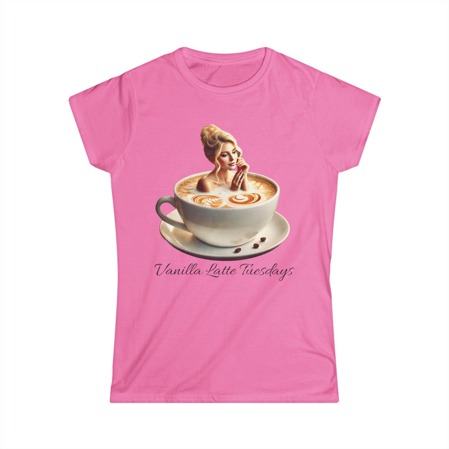 Vanilla Latte Tuesdays Women's Tee - Cozy Coffee Vibe for Brew Lovers
