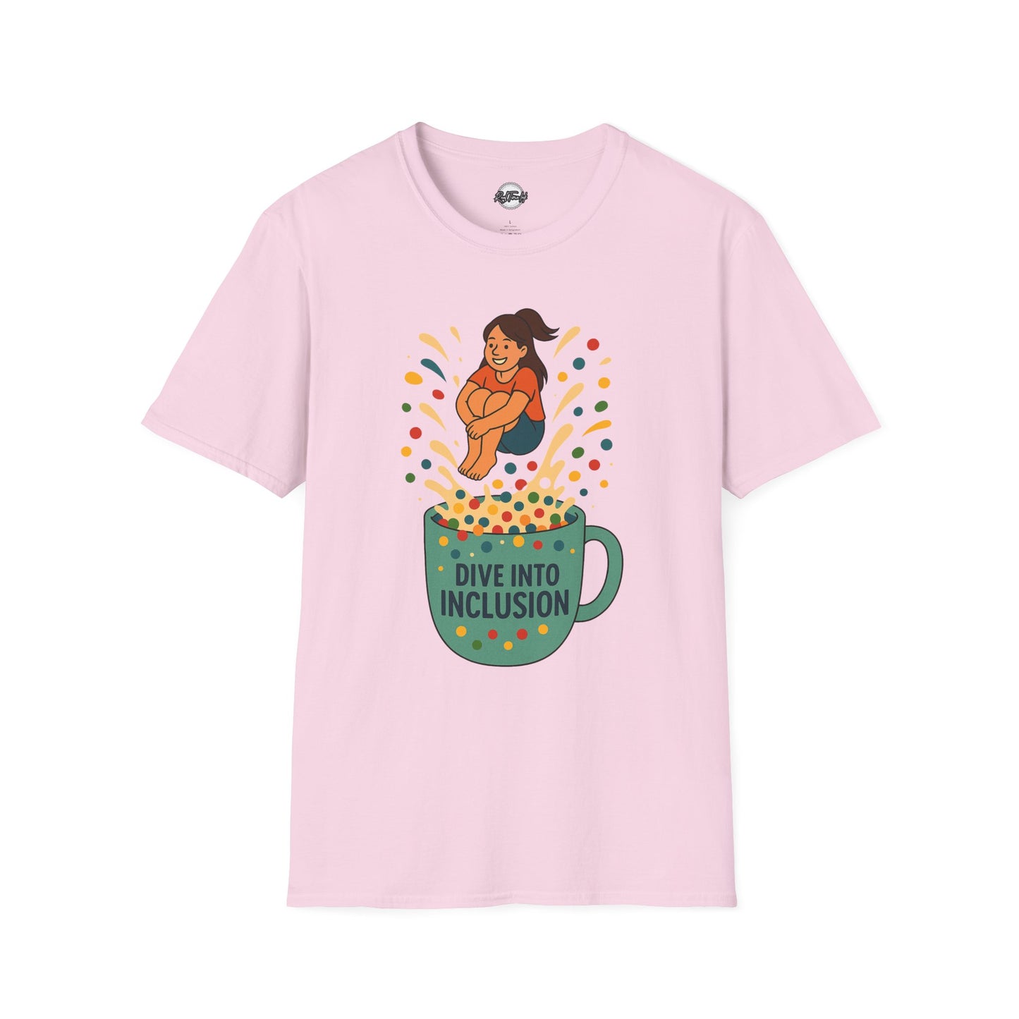 Dive Into Inclusion Unisex Softstyle T-Shirt - Fun & Inclusive Design for Every Occasion