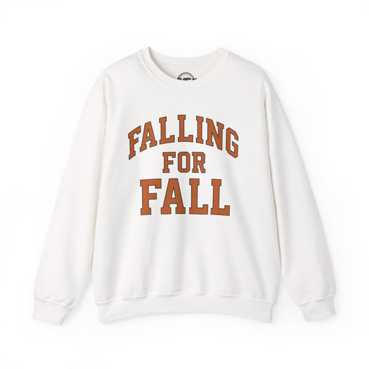 Falling for Fall Sweatshirt | Cozy Unisex Crewneck for Autumn, Seasonal Fashion, Fall Chill, Thanksgiving, Gifts