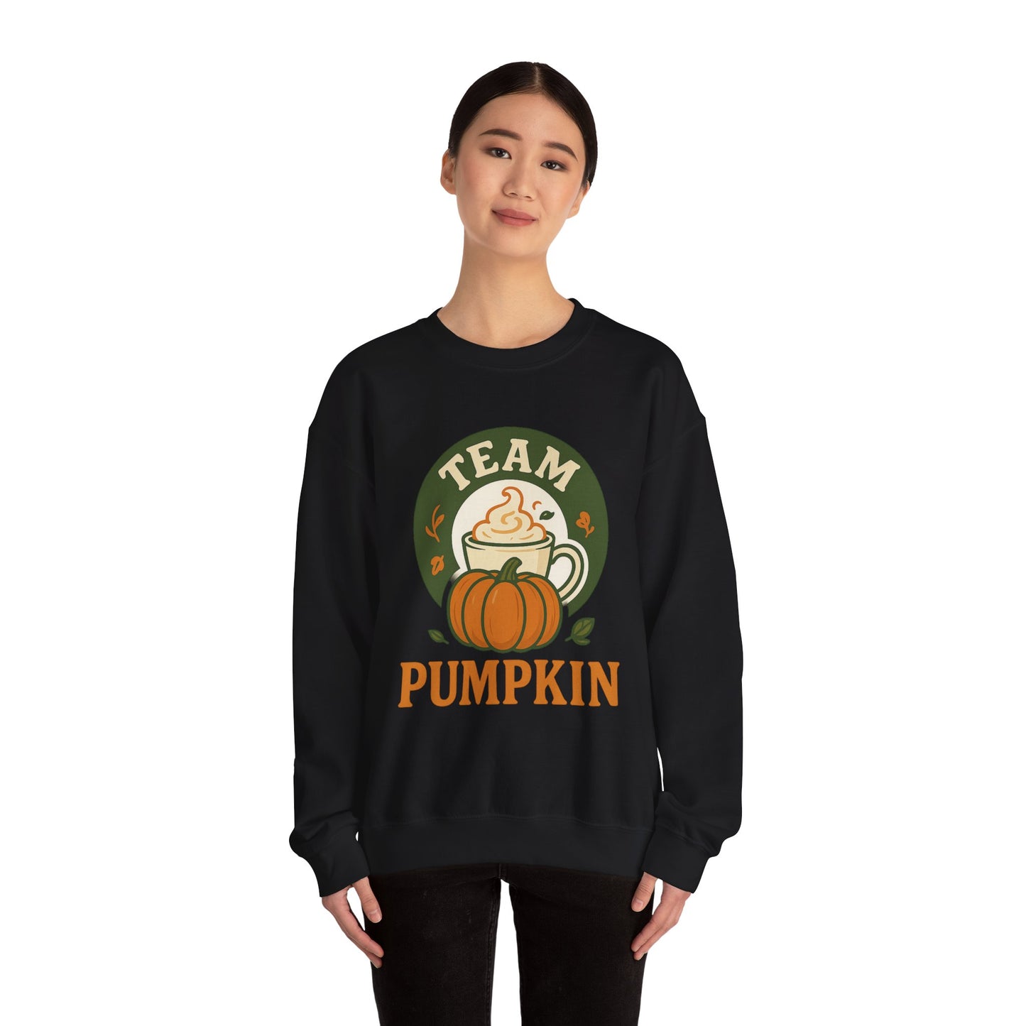 Crewneck Sweatshirt - Team Pumpkin Halloween Fall Design