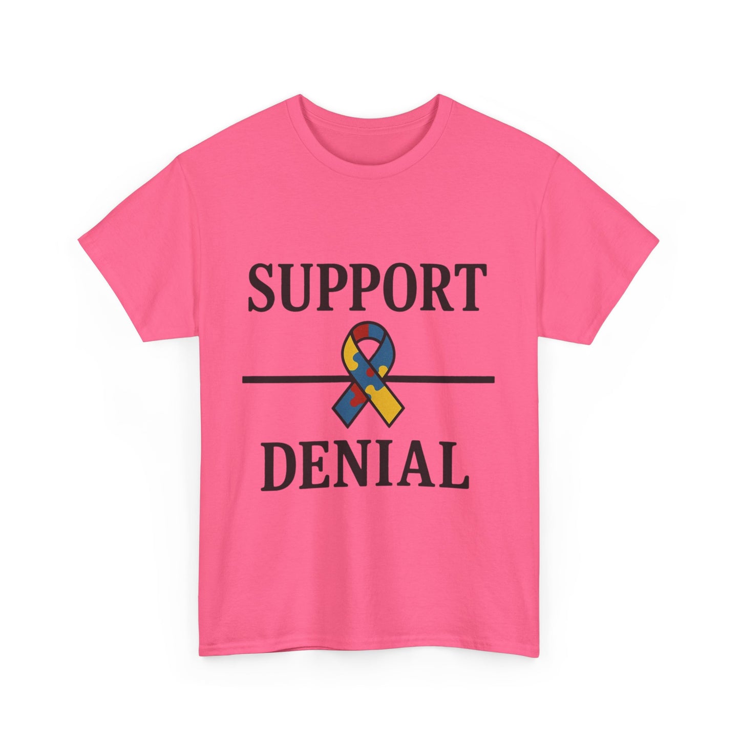 Support over Denial Autism Awareness Tee