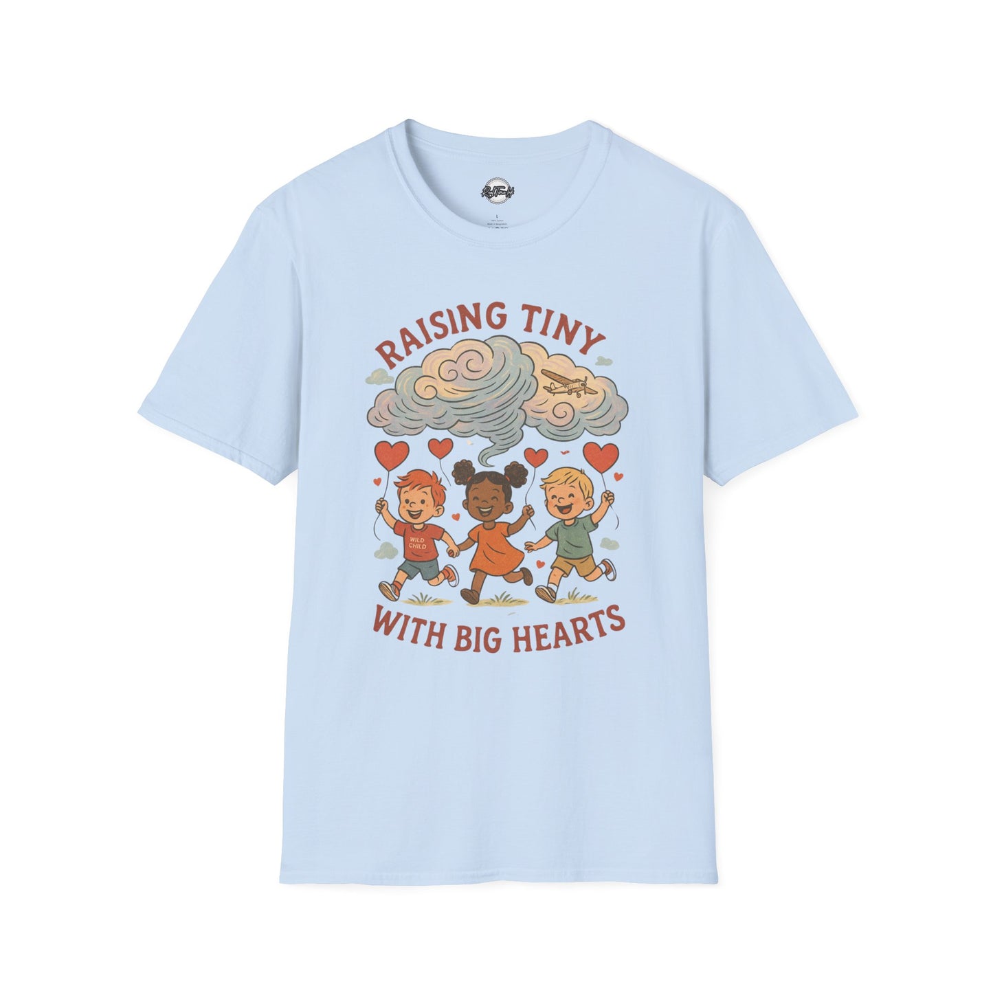 Raising Tiny Hearts Unisex T-Shirt | Cute Family Vibe Tee