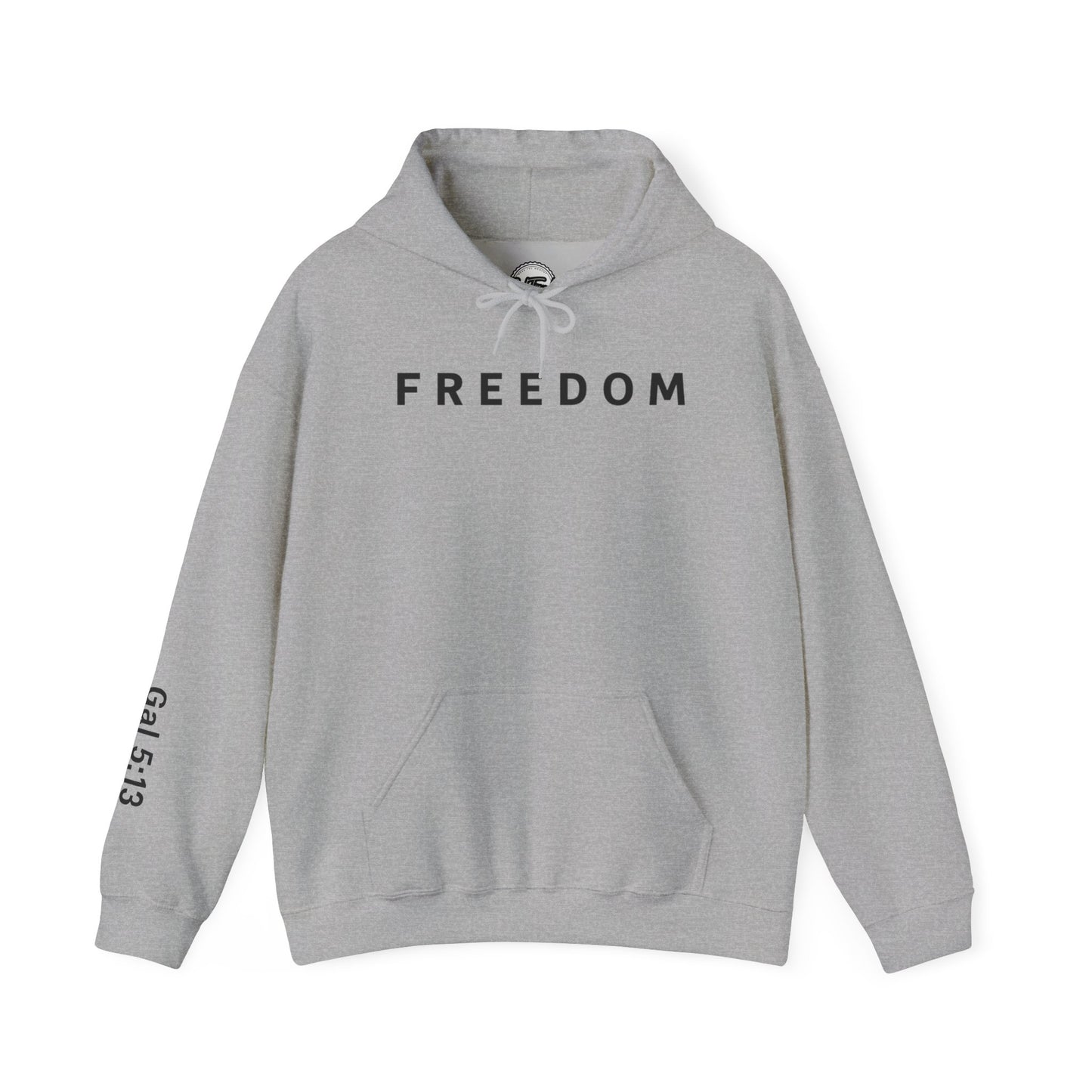 Freedom Hooded Sweatshirt, Cozy Sweatshirt, Religious Apparel, Inspirational Gift, Casual Outfit, Unisex Hoodie